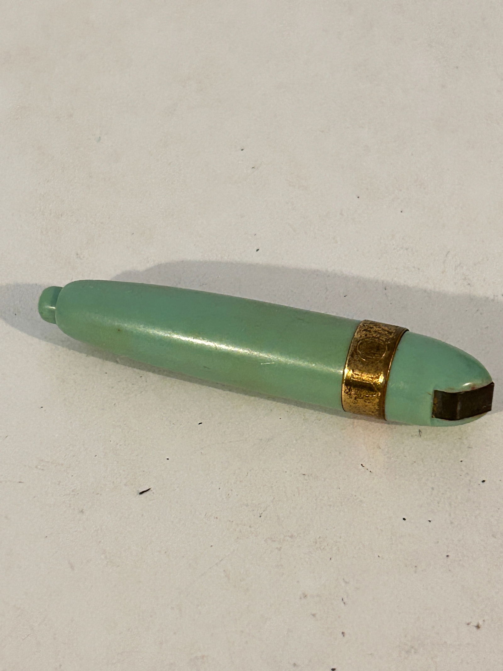 Vtg 1940s Green Avon Retractable Lip Brush - Rare Vanity (1 of 3)
