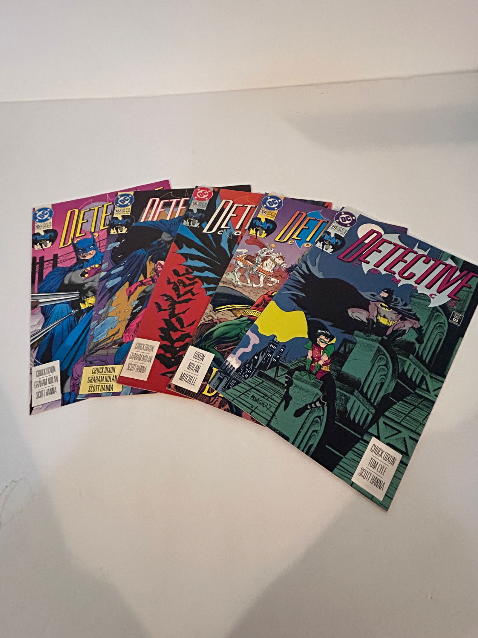 Vintage Lot Of 5 Detective Comics Books 649,650,651,652,653 (1 of 12)