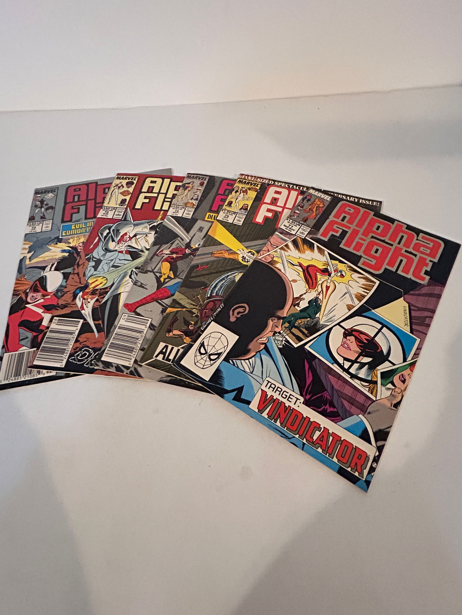 Vintage Lot Of 5 Alpha Flight Comic Books 77, 75, 74, 73, 72 (1 of 12)