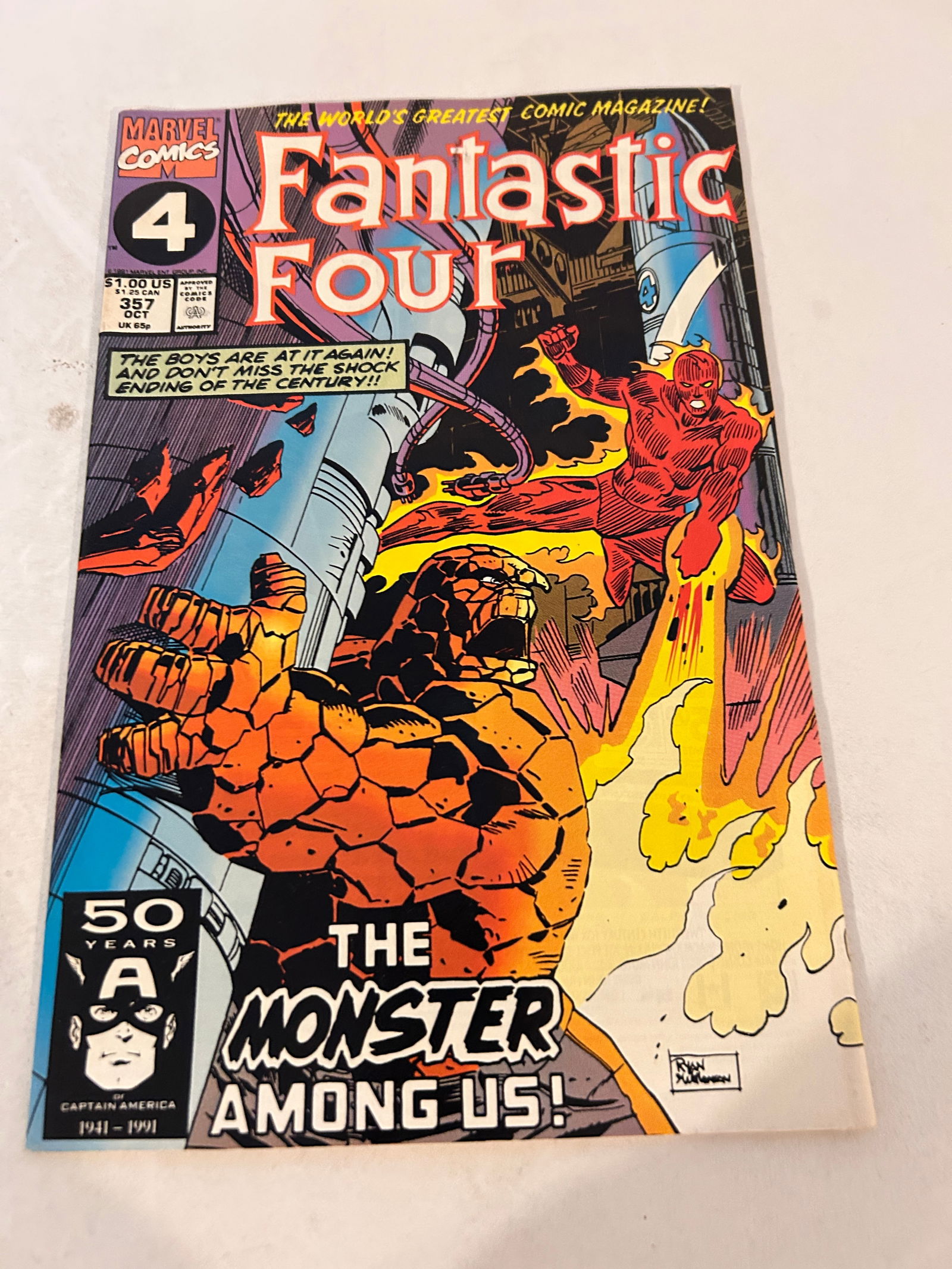 Vintage Comic Book Fantastic Four # 357 (1 of 2)