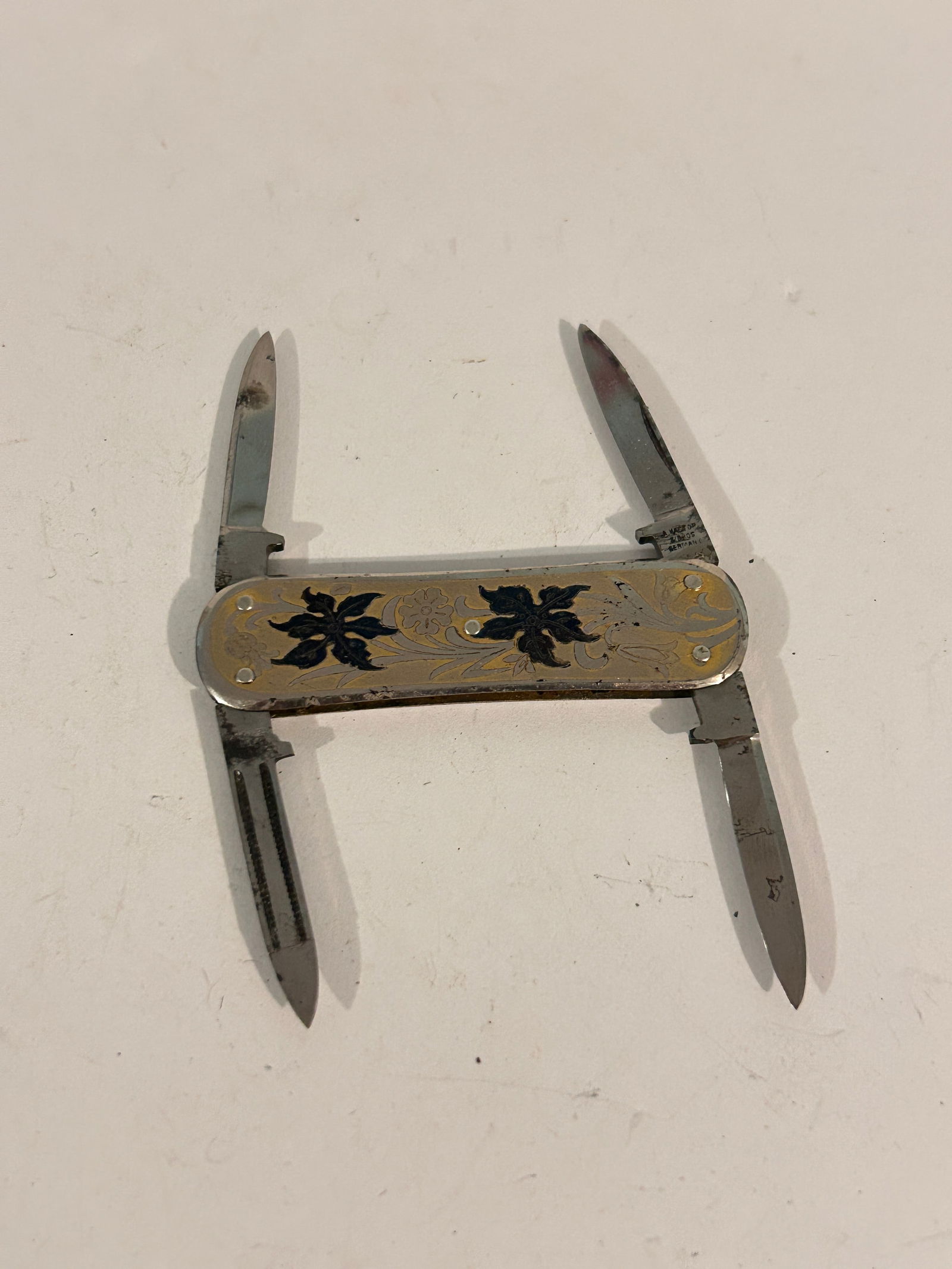 Vtg A Kastor & Bros Germany 4 Blade Folding Pocket (1 of 4)