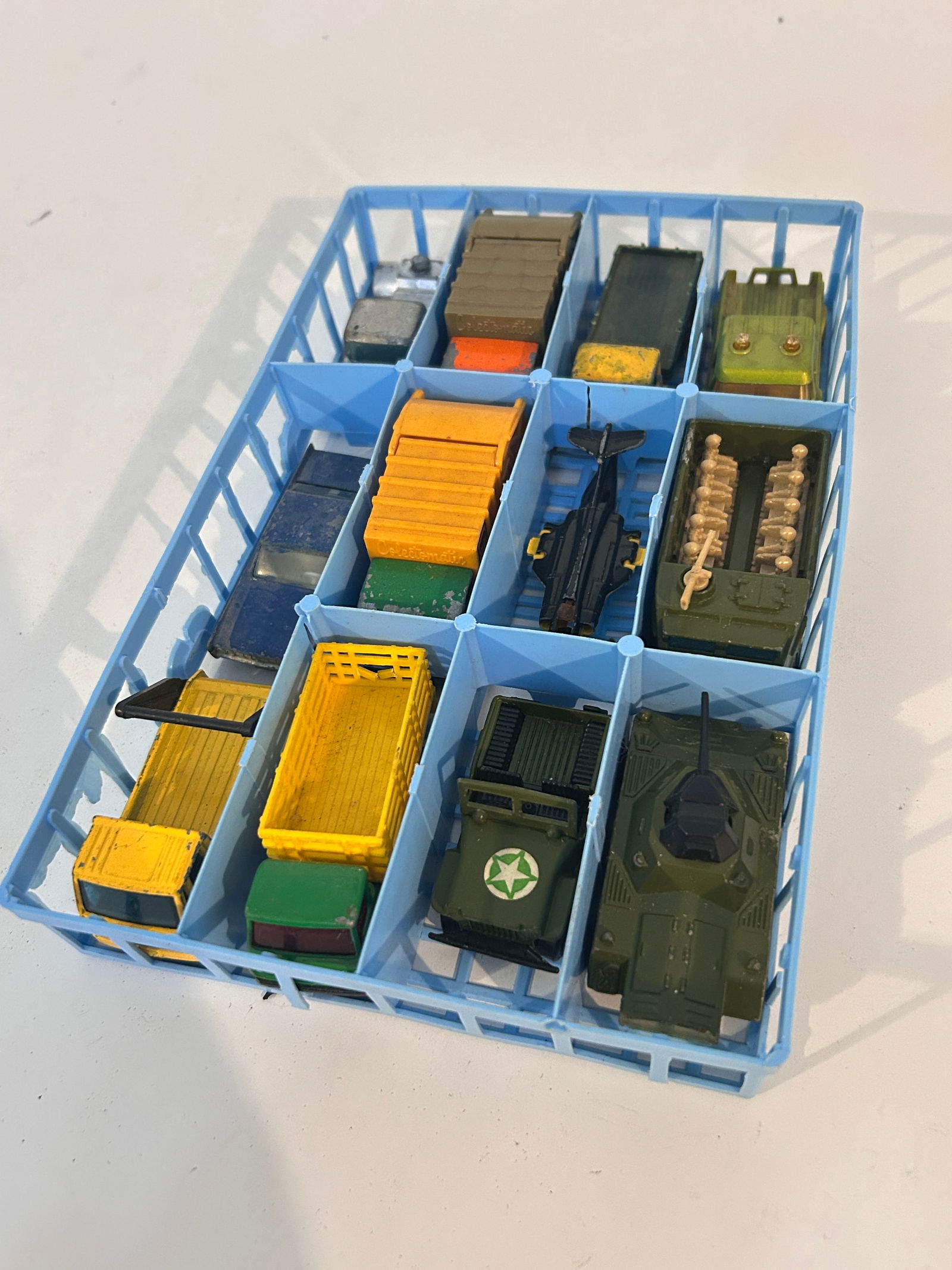 Vintage Lot of 12 Matchbox Cast Iron Toy Cars (1 of 4)