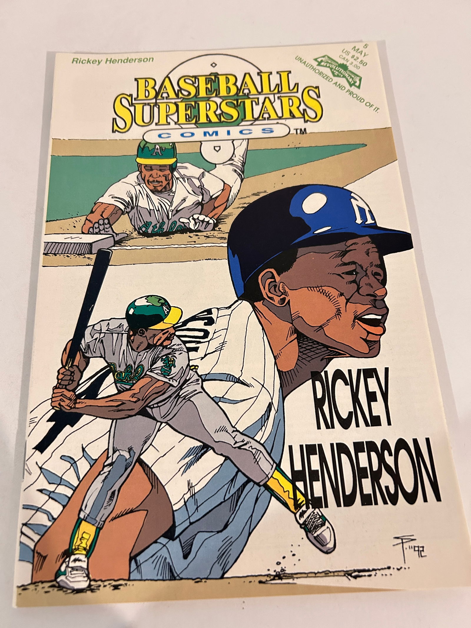 Vintage Comic Book Rickey Henderson # 5 (1 of 3)