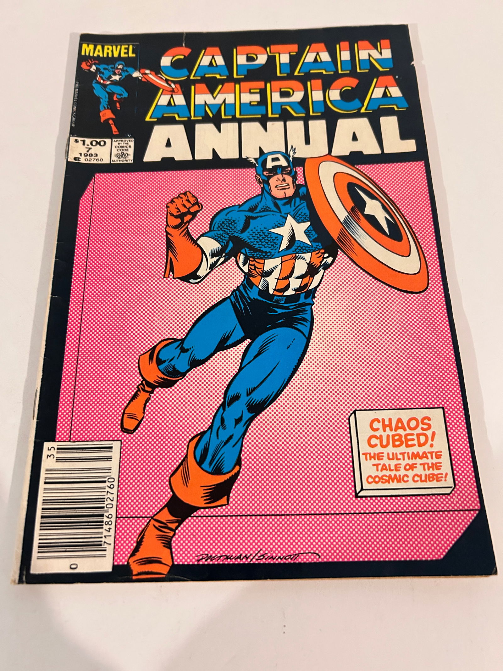 Vintage Comic Book Captain America Annual # 7 (1 of 3)