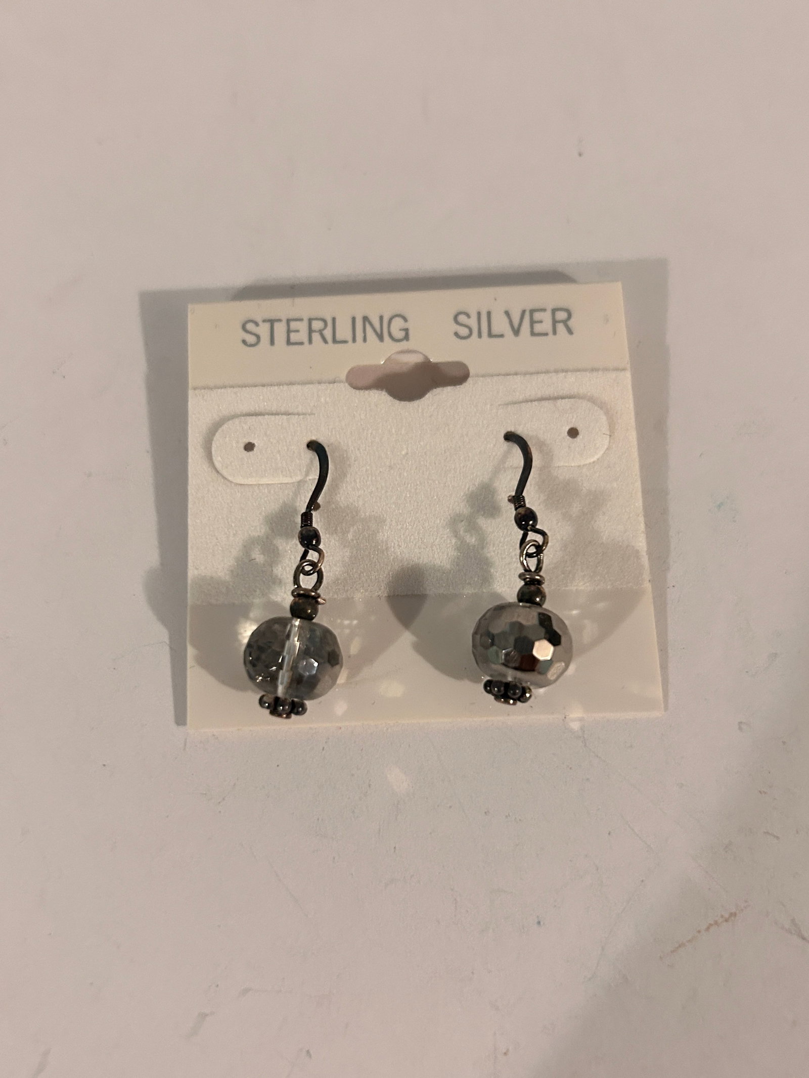 Vintage Sterling Silver Crystal Earrings (1 of 3)