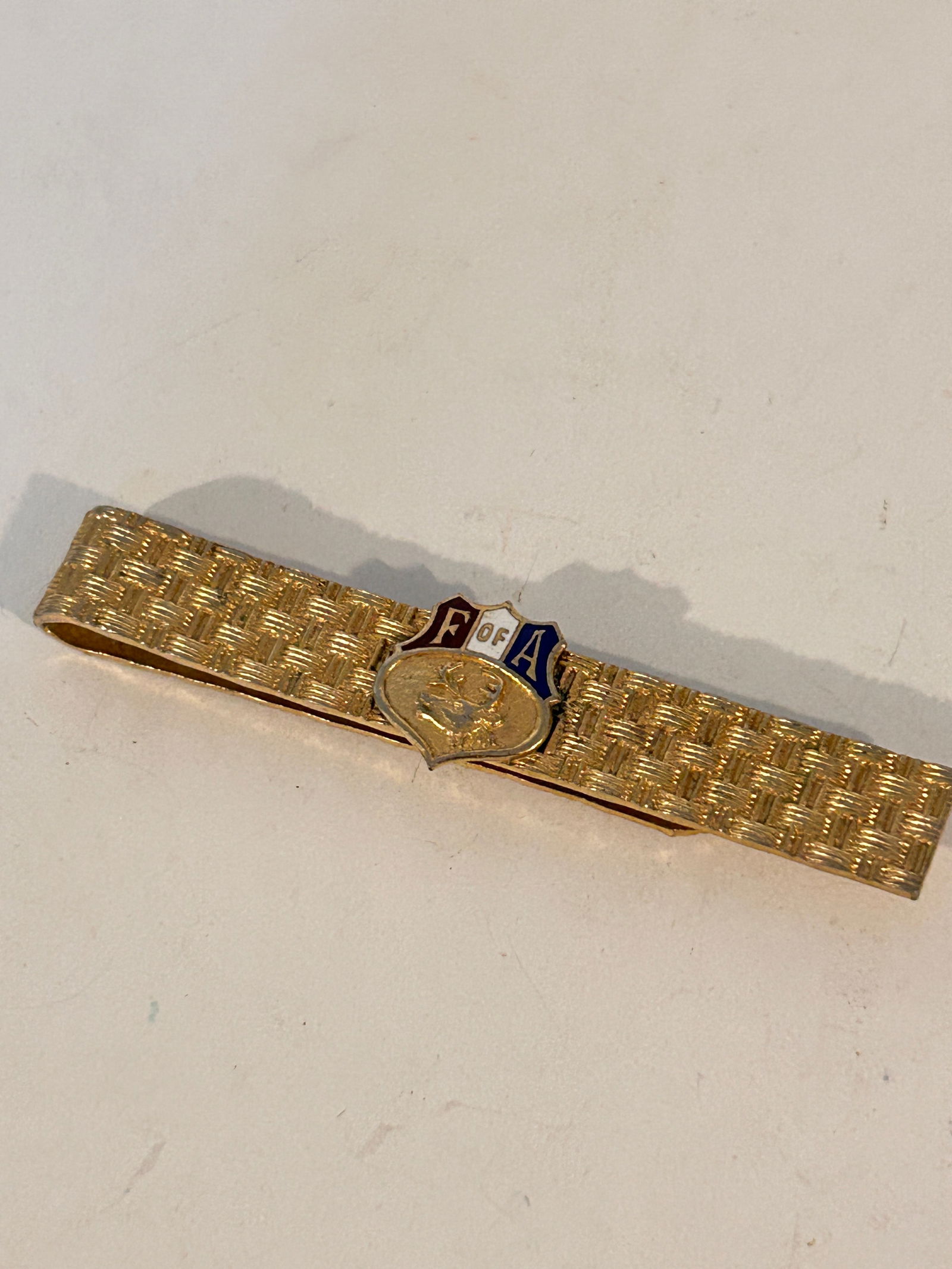Vintage F of A lodge Tie Pin: Vintage F of A lodge Tie Pin Please view all photos as they are part of the description and condition of this Item, Feel free to contact me with questions or picture requests! Used Item AS IS
