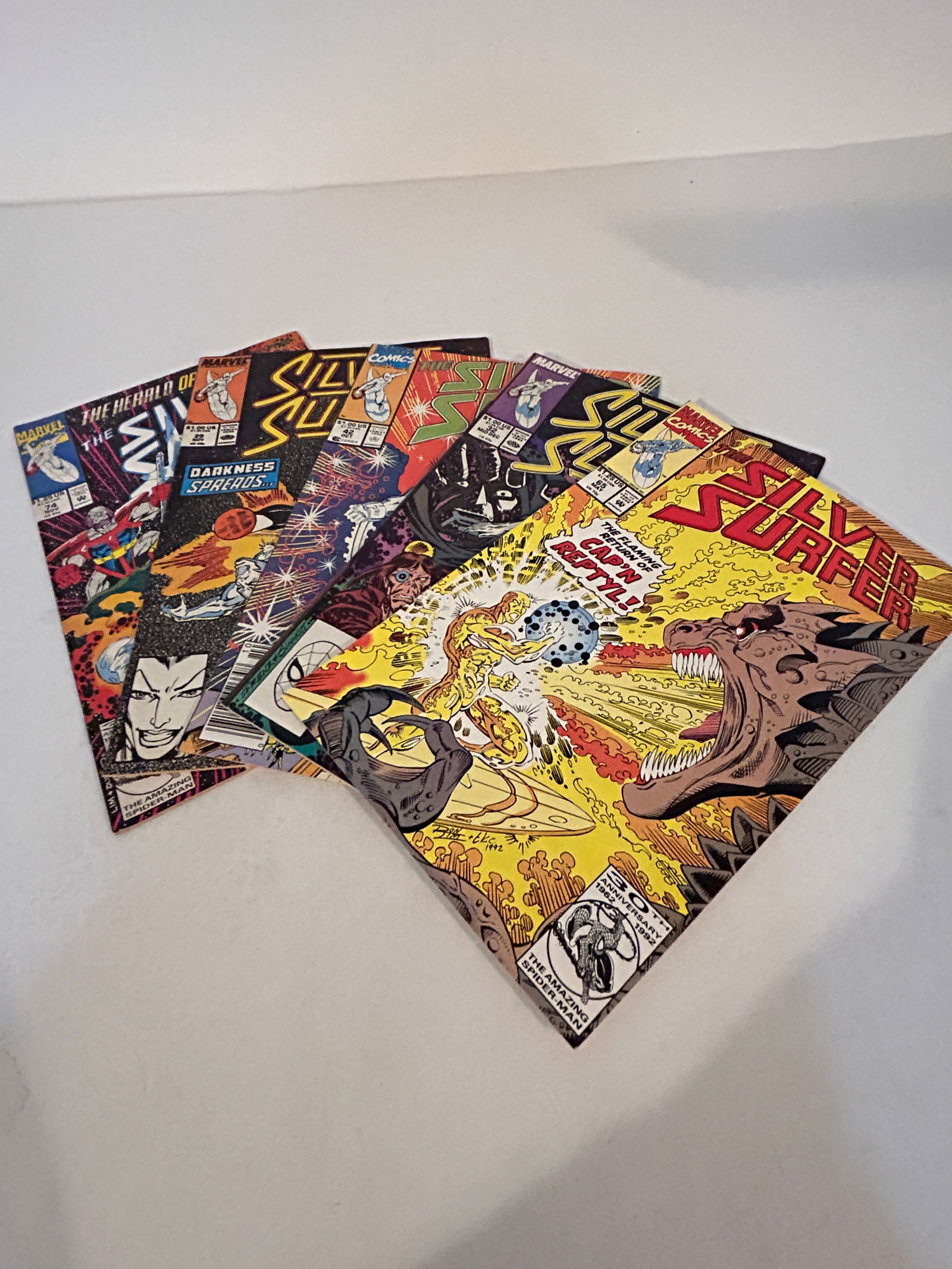 Vintage Lot Of 5 Silver Surfer Comic Books 65, 32, 42, 29, 74 (1 of 11)
