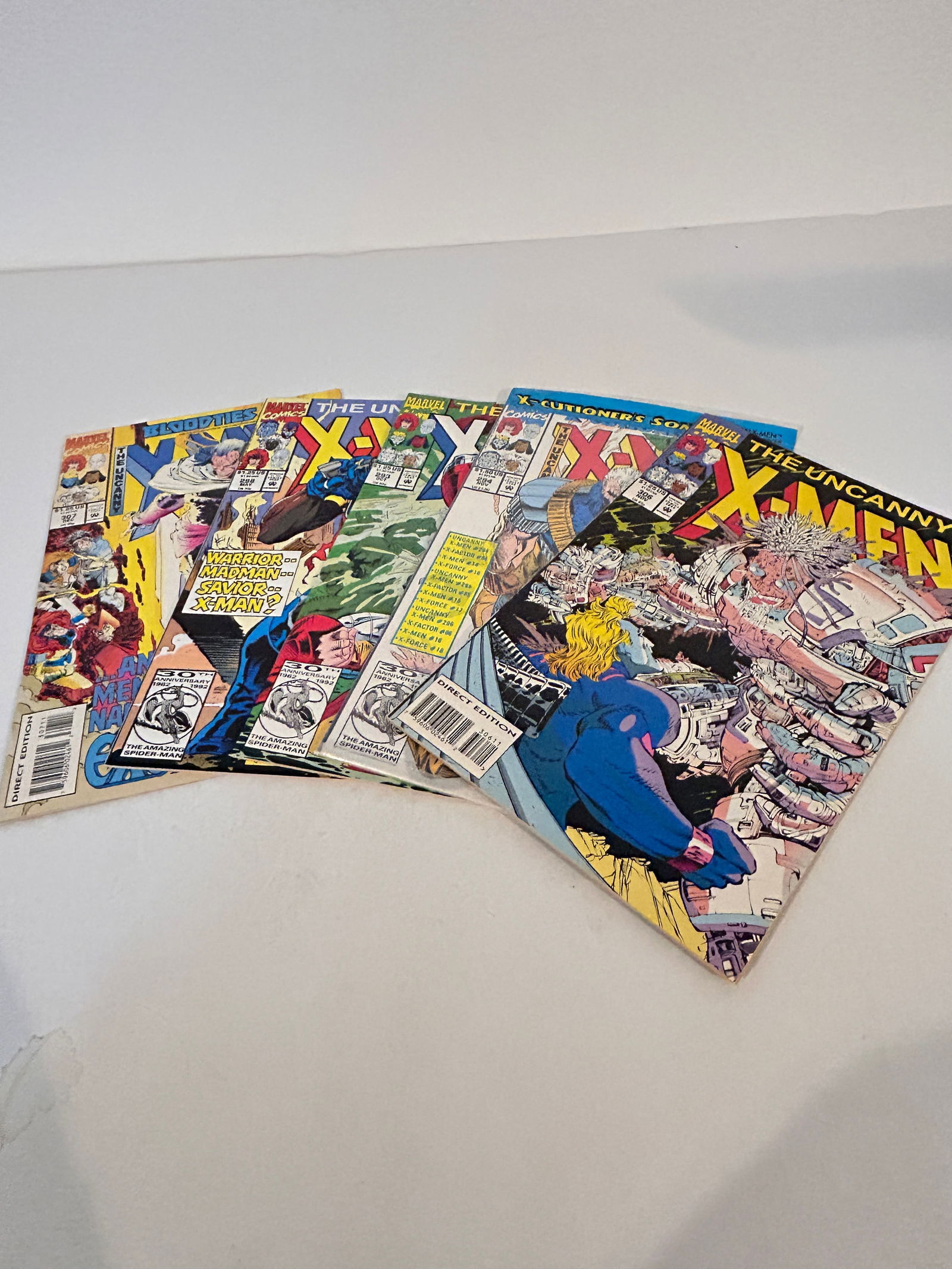 Vintage Lot Of 5 X-Men Comic Books 306, 294, 293, 288, 307 (1 of 11)