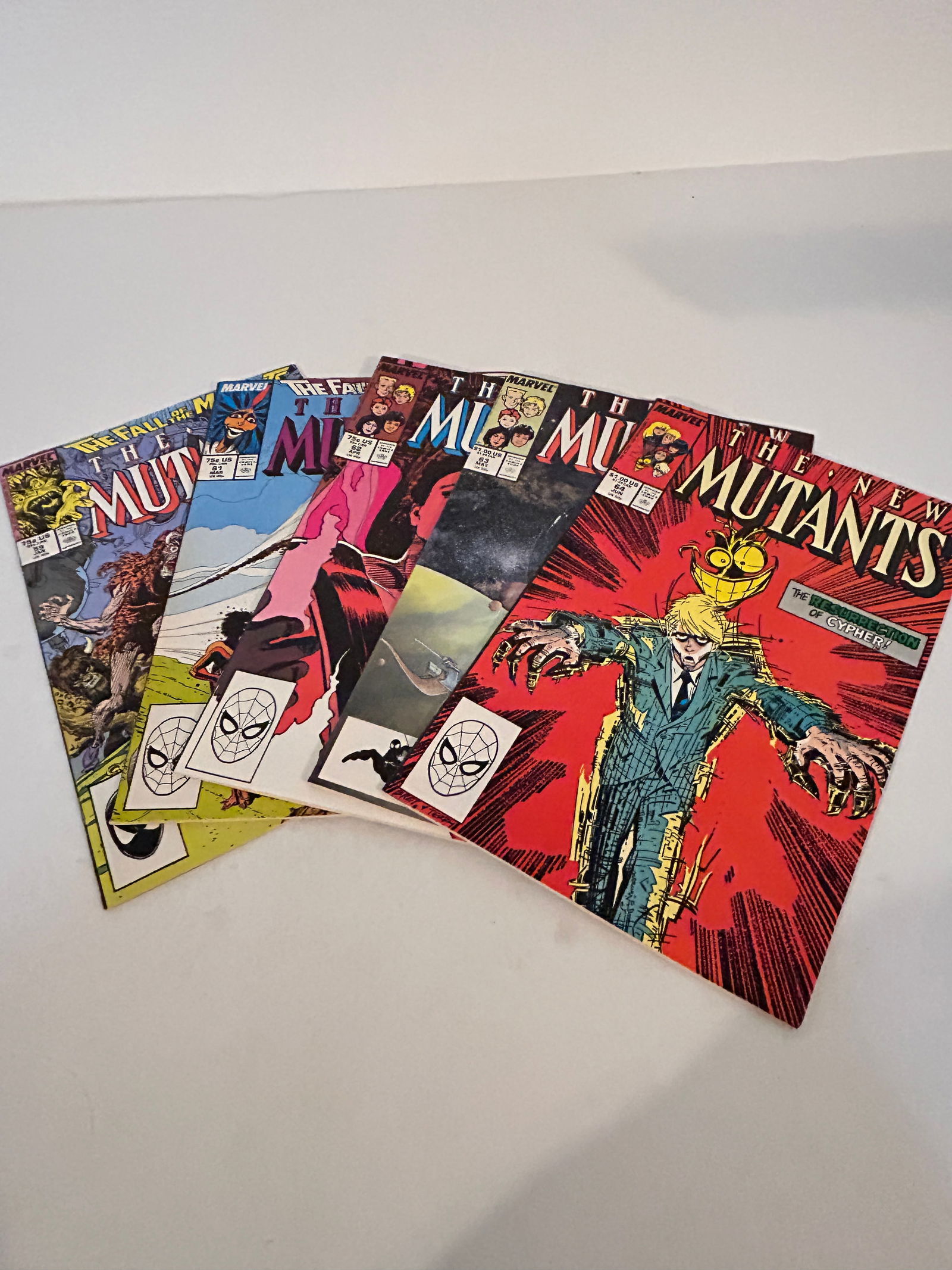 Vintage Lot Of 5 The New Mutants Comic Books 64, 63, 62, 61, 59 (1 of 11)