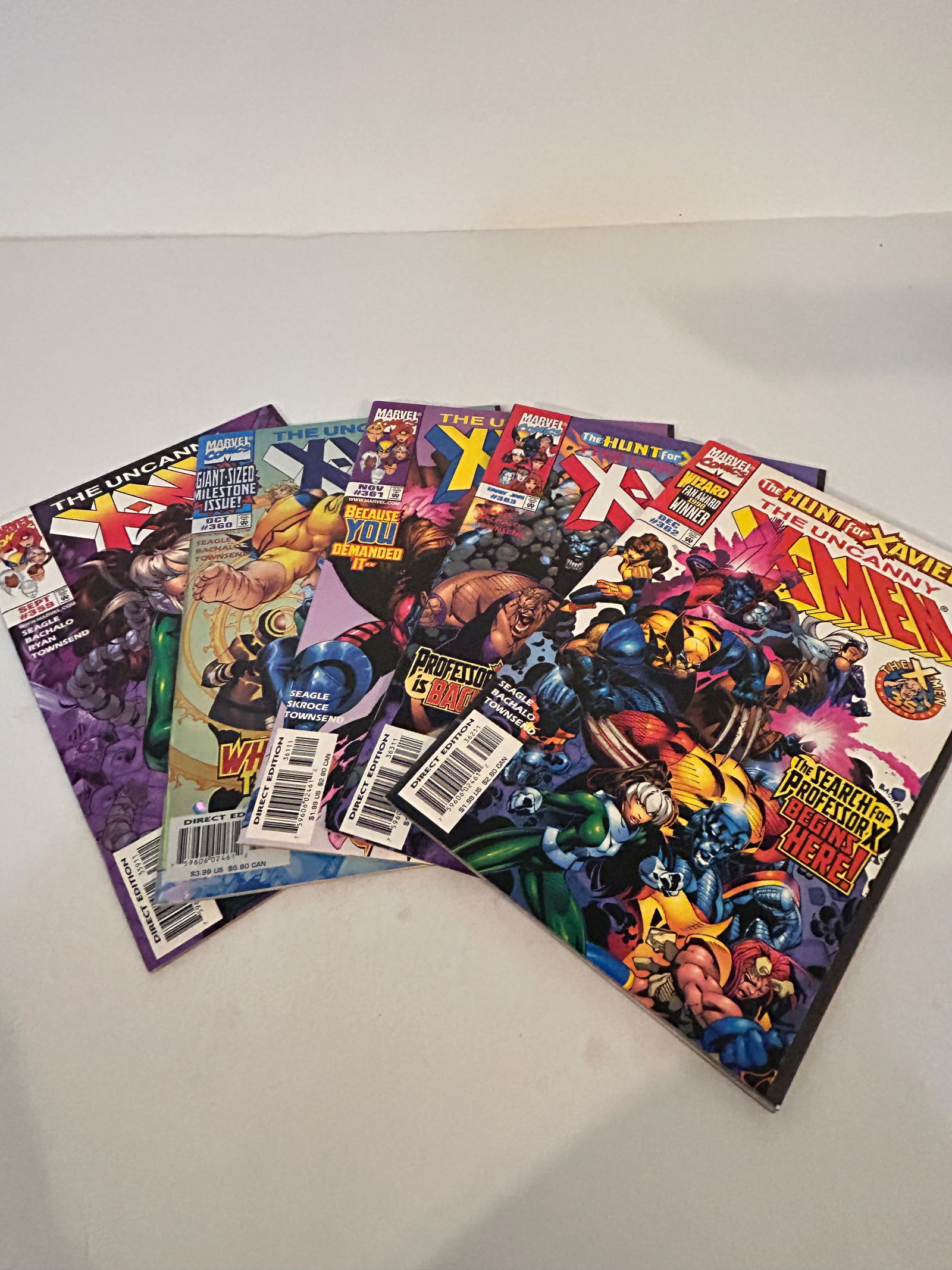 Vintage Lot Of 5 X-Men Comic Books 362, 363, 361, 360, 359 (1 of 11)