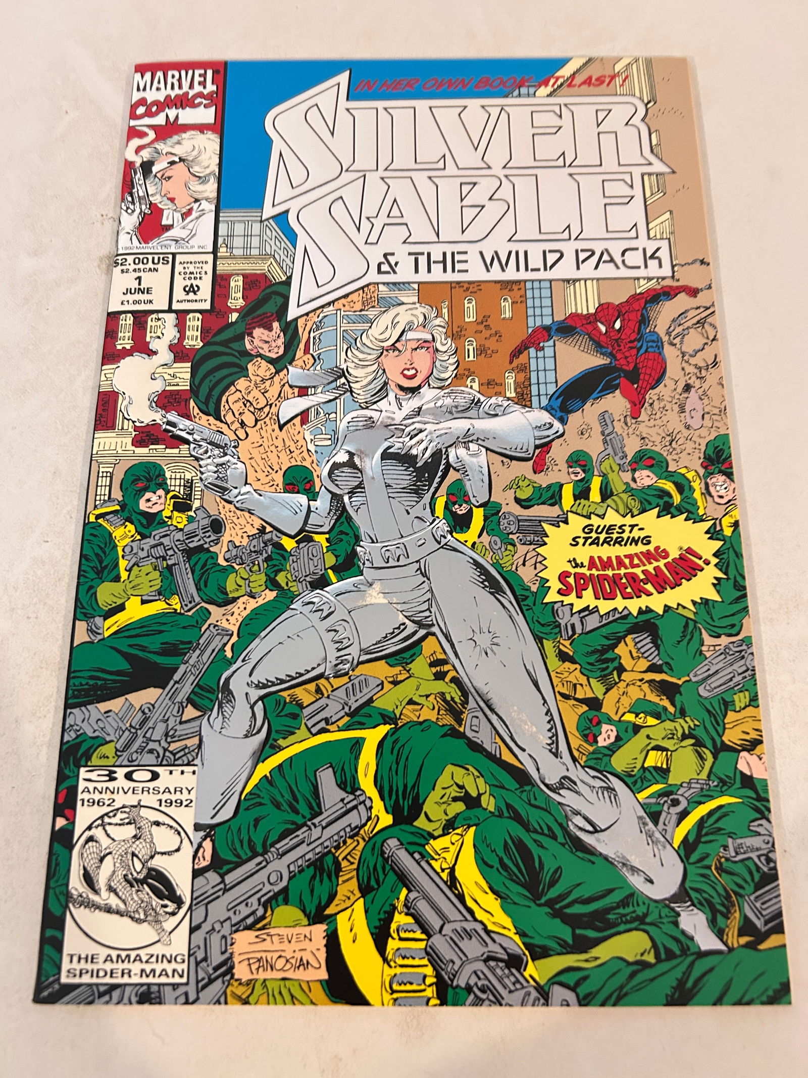 Vintage Comic Book Silver Sable # 1: Vintage Comic Book Silver Sable # 1 Please view all photos as they are part of the description and condition of this Item, Feel free to contact me with questions or picture requests! Used Item AS IS