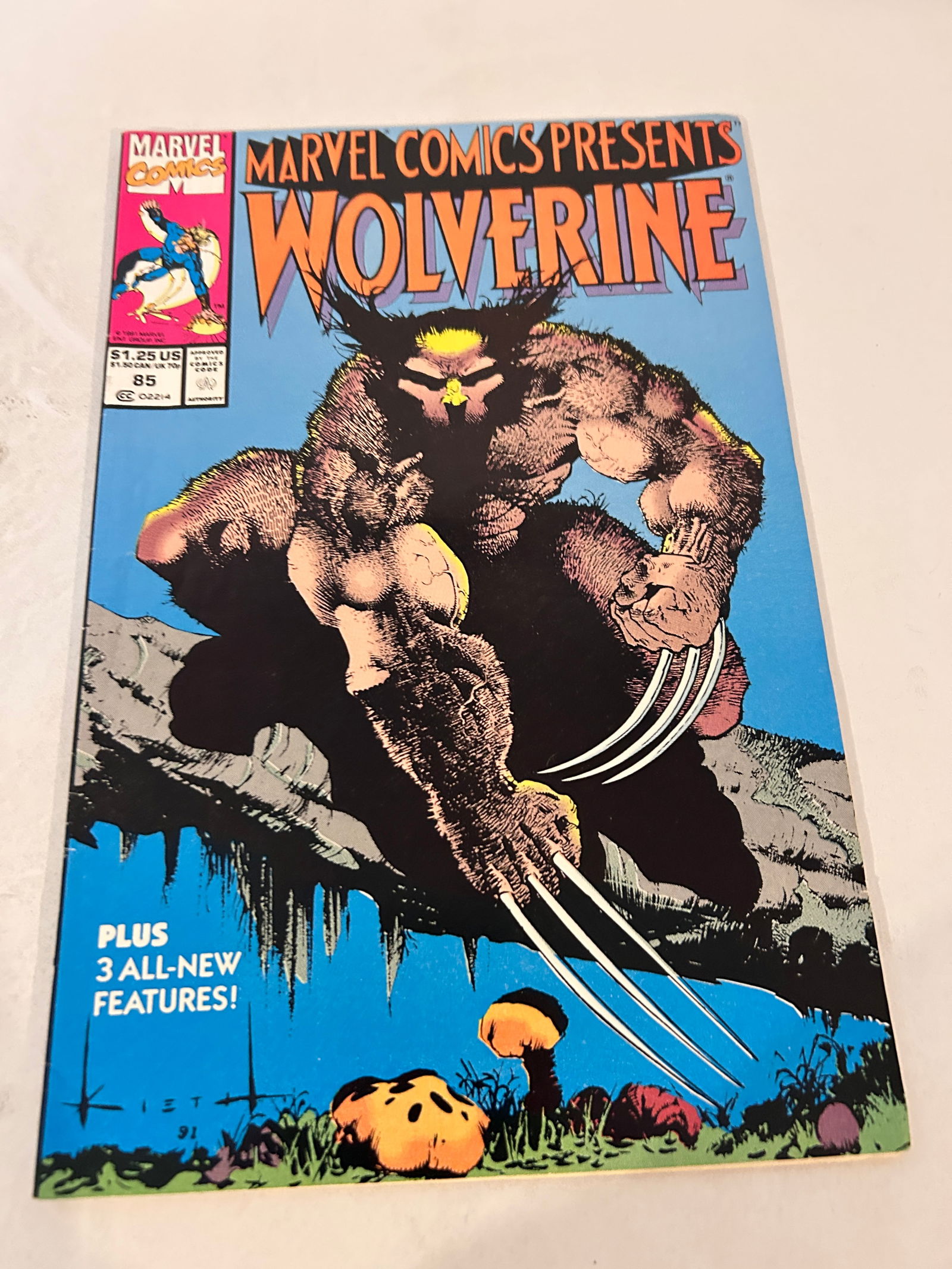 Vintage Comic Book Marvel Comics Presents Wolverine # 85 (1 of 2)