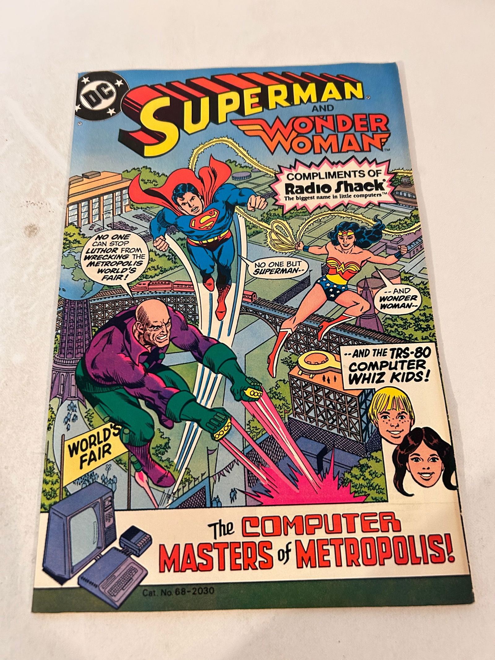 Vintage Comic Book Superman & Wonder Woman Radio Shack (1 of 2)