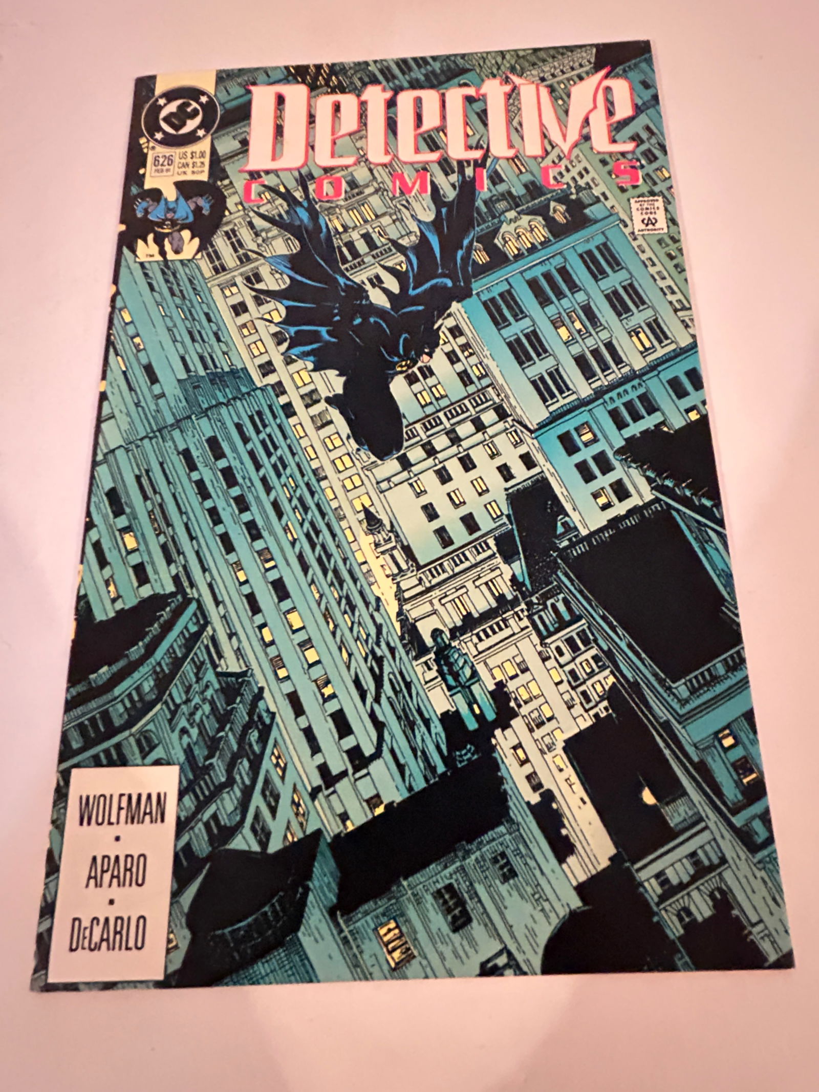 Vintage Comic Book Detective Comics # 626 (1 of 2)