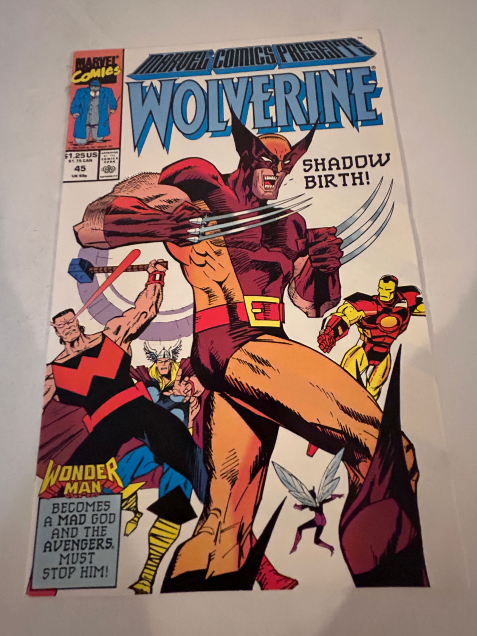 Vintage Comic Book Marvel Comics Presents # 45 Wolverine (1 of 2)