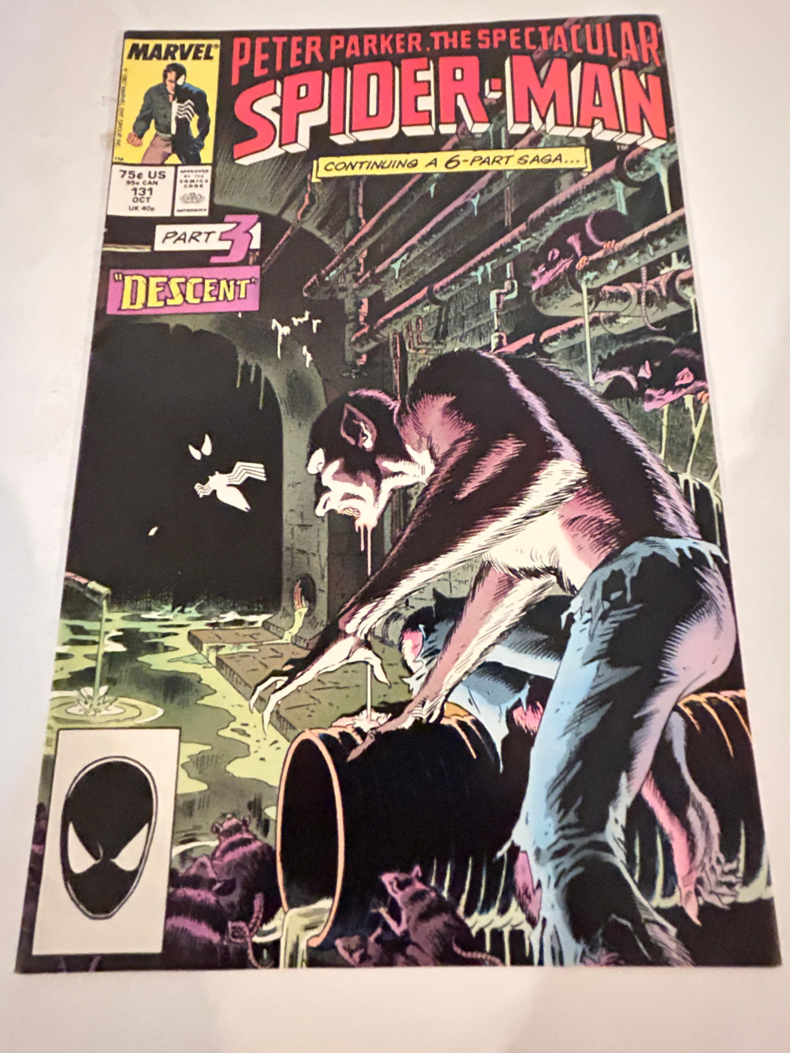 Vintage Comic Book Spectacular Spider-Man # 131 peter parker: Vintage Comic Book Spectacular Spider-Man # 131 peter parker Please view all photos as they are part of the description and condition of this Item, Feel free to contact me with questions or picture re