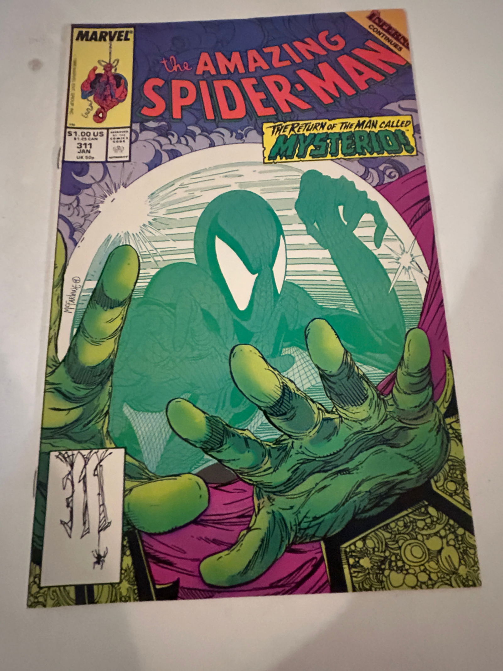 Vintage Comic Book the Amazing Spider-Man # 311 (1 of 2)
