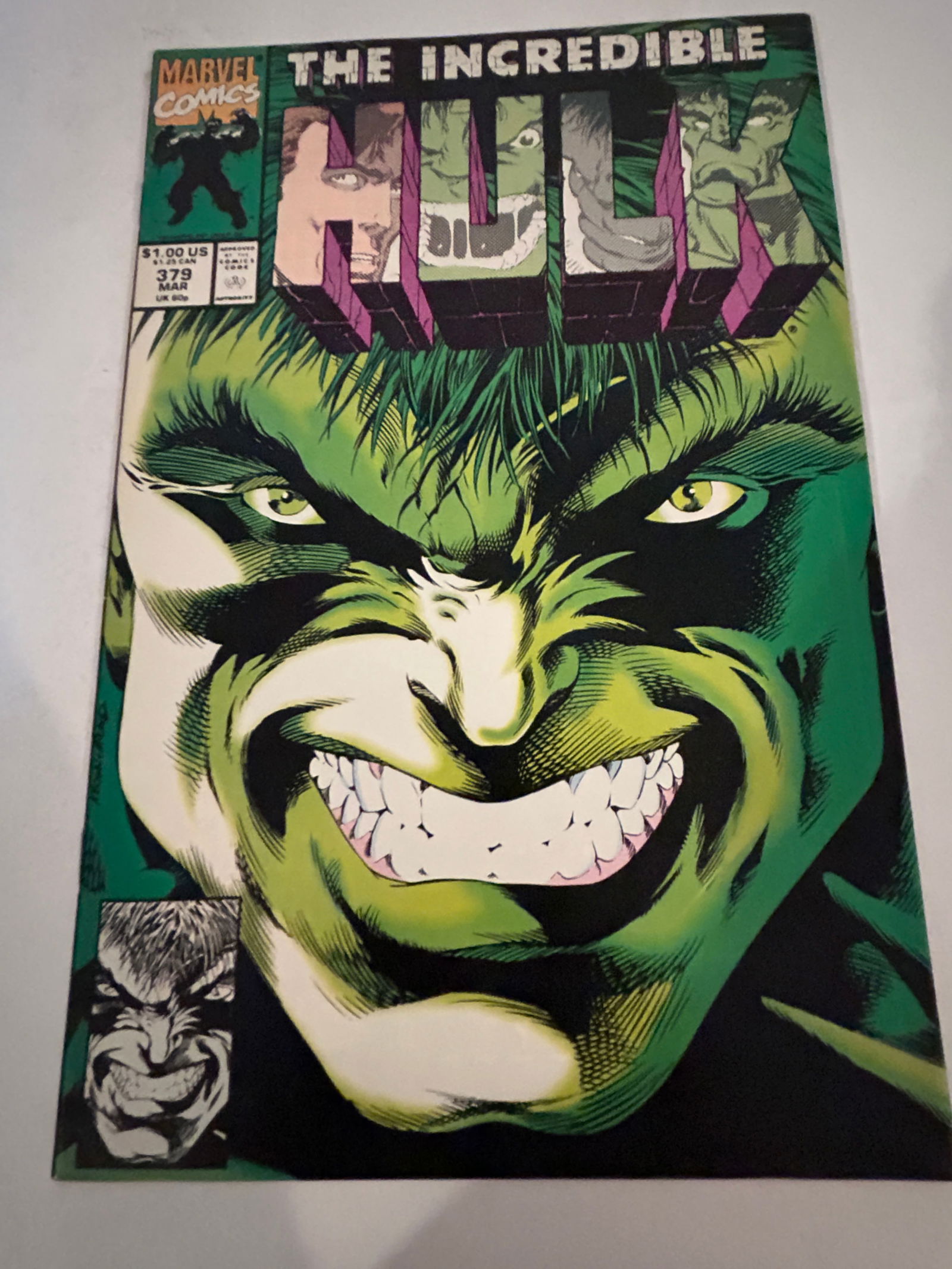 Vintage Comic Book the Incredible Hulk # 379 (1 of 2)