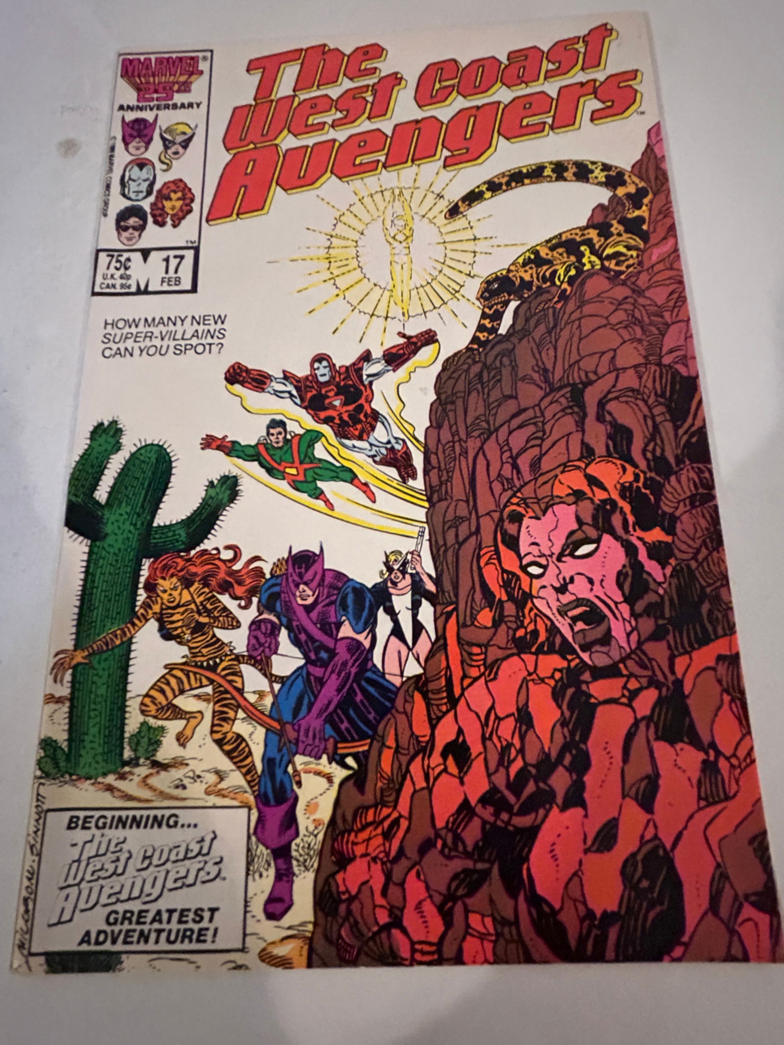 Vintage Comic Book the West Coast Avengers # 17 (1 of 2)