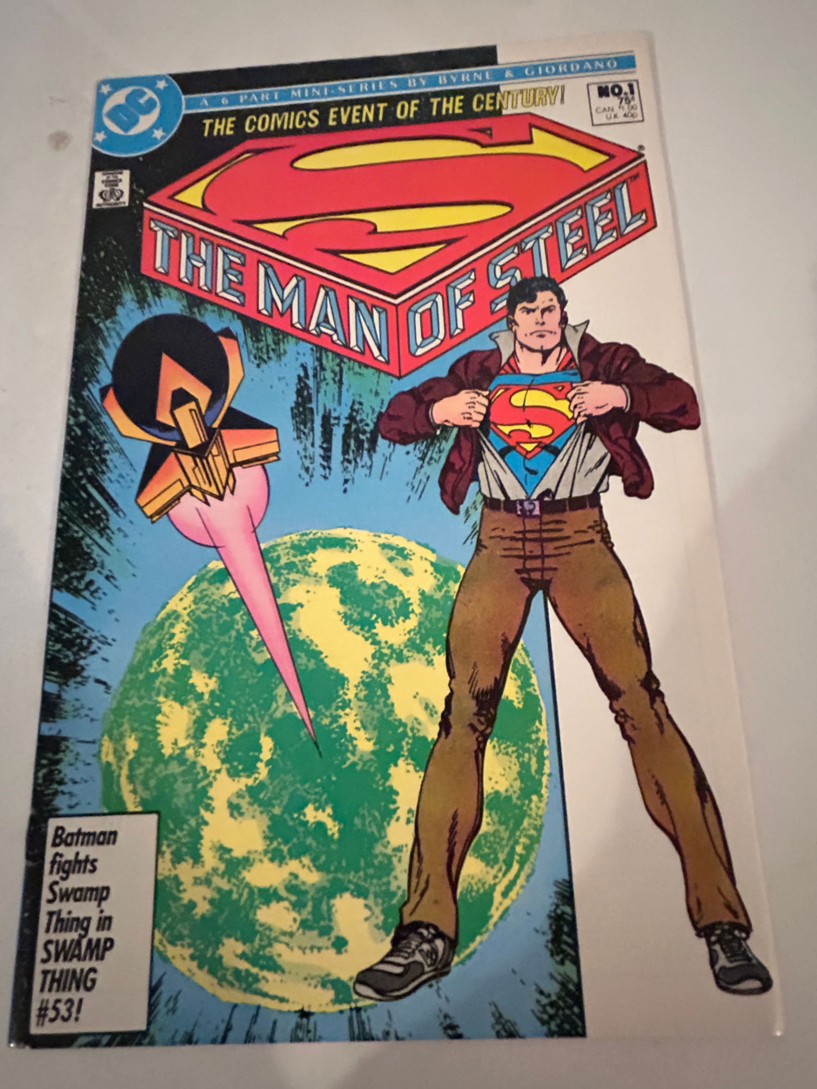 Vintage Comic Book the Man of Steel # 1 (1 of 2)