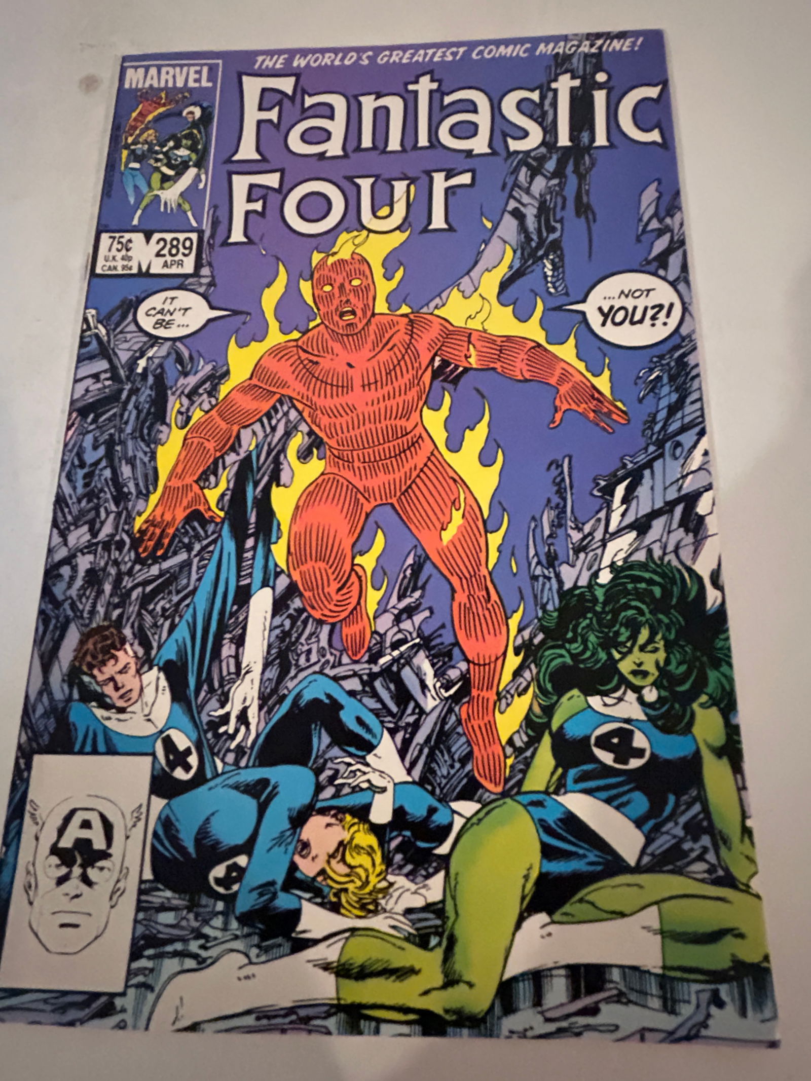 Vintage Comic Book the Fantastic Four # 289: Vintage Comic Book the Fantastic Four # 289 Please view all photos as they are part of the description and condition of this Item, Feel free to contact me with questions or picture requests! Used Item
