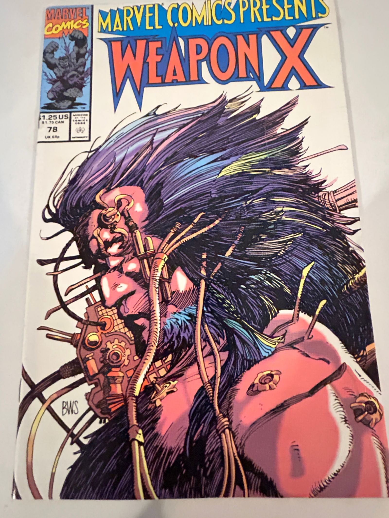 Vintage Comic Book Marvel Comics Presents WeaponX # 78 (1 of 2)