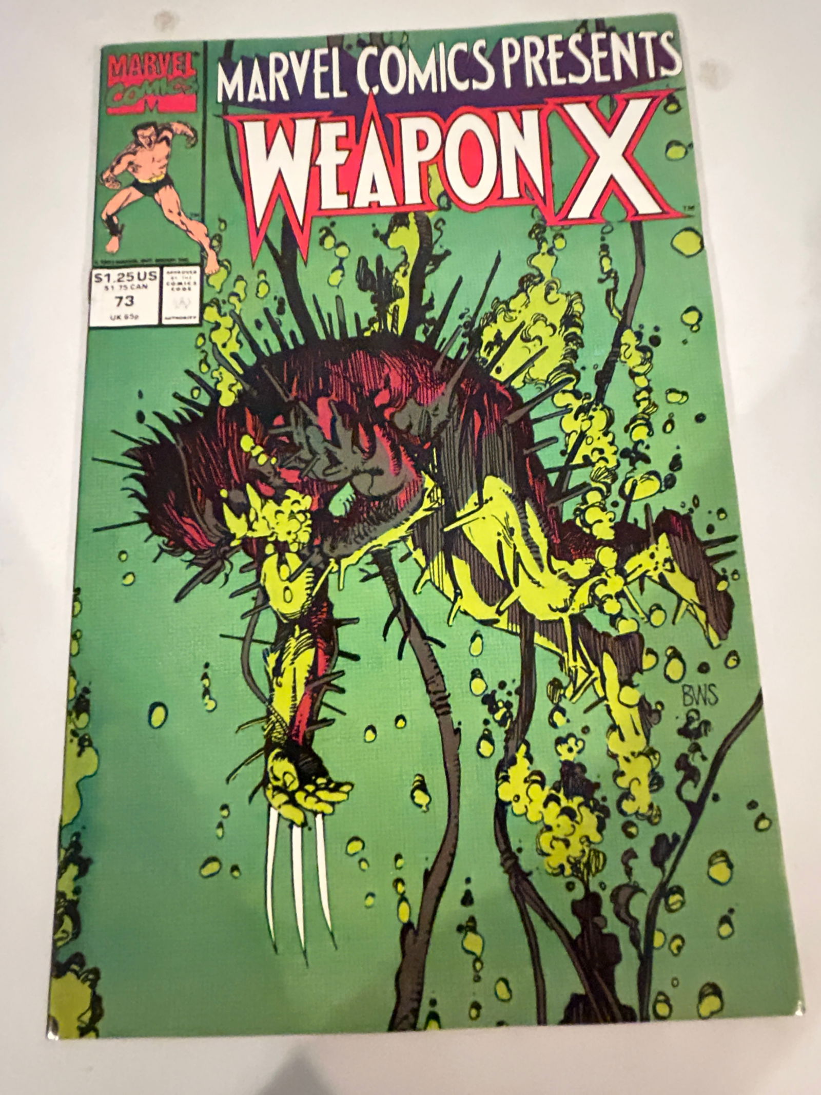 Vintage Comic Book Marvel Comics Presents WeaponX # 73 (1 of 2)