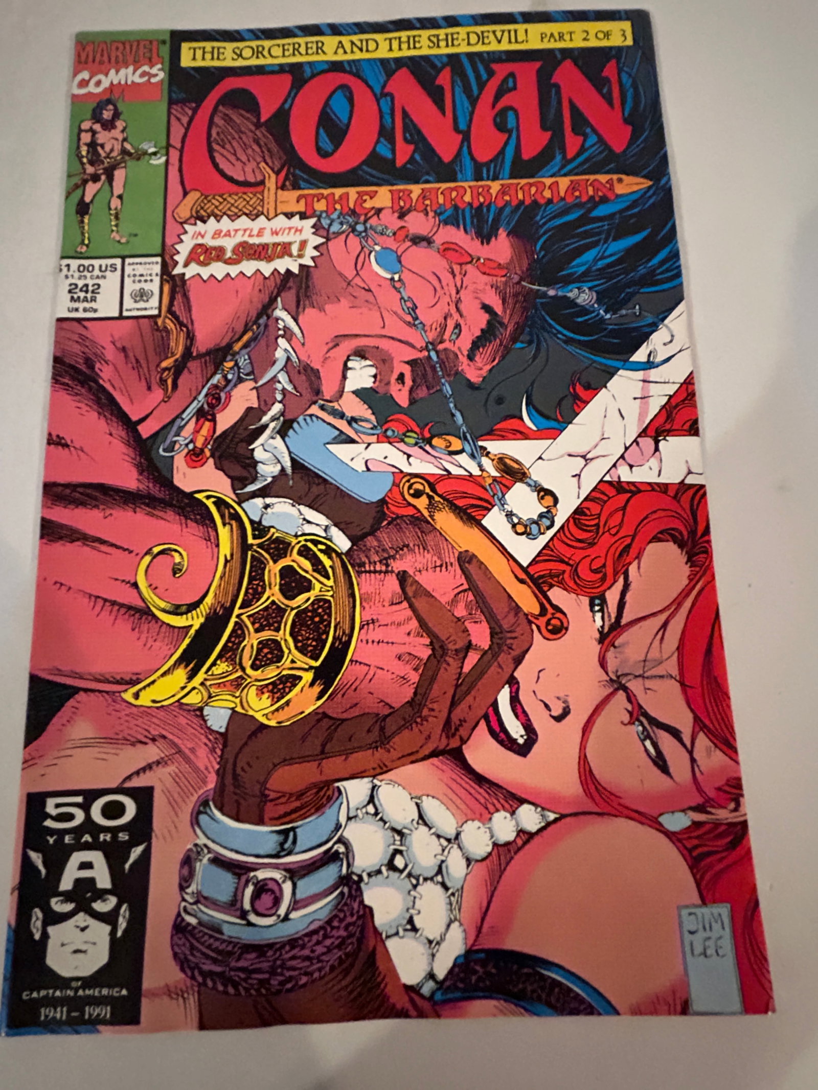 Vintage Comic Book Conan the Barbarian # 242 (1 of 2)