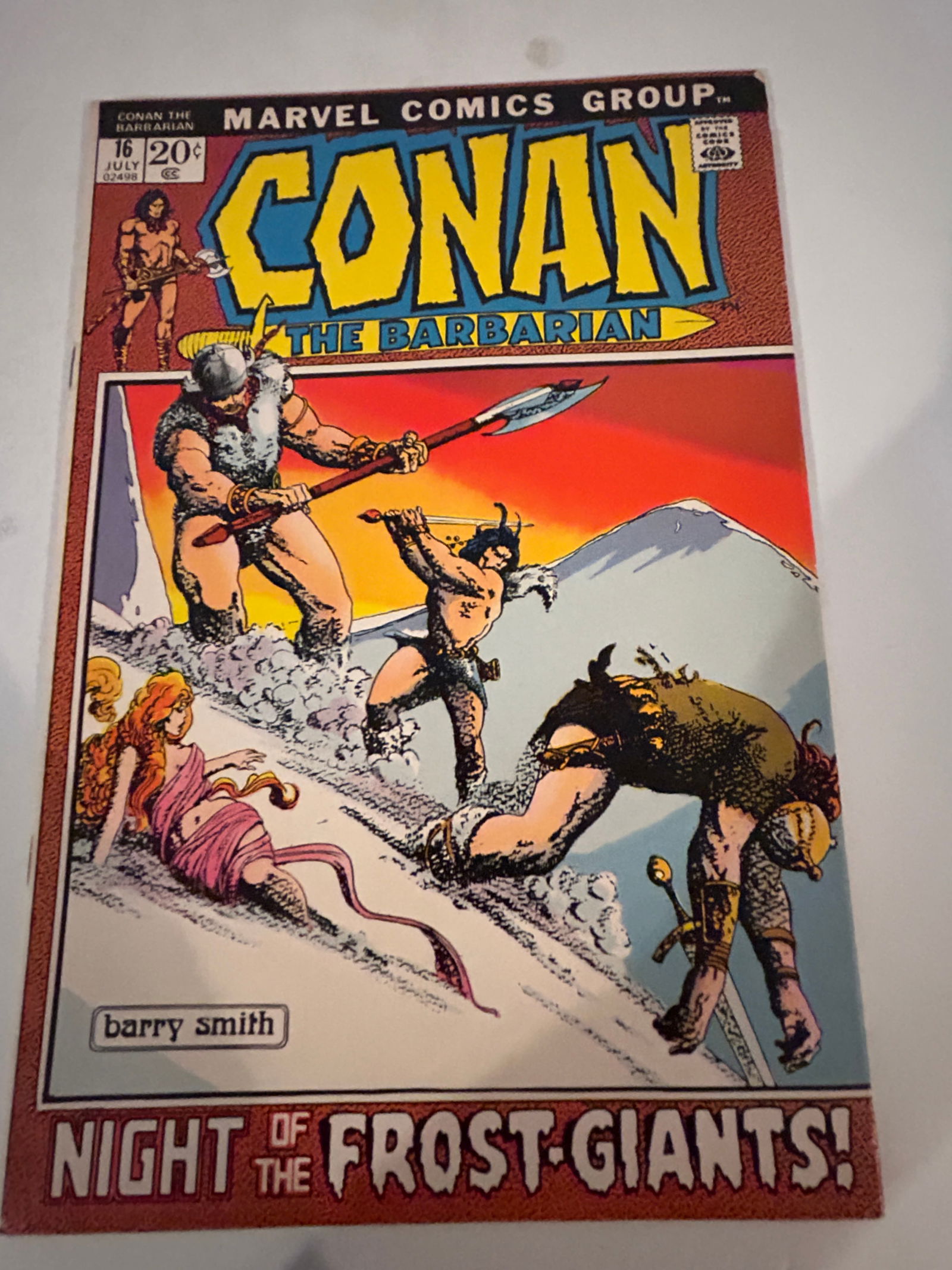 Vintage Comic Book Conan the Barbarian # 16 (1 of 2)