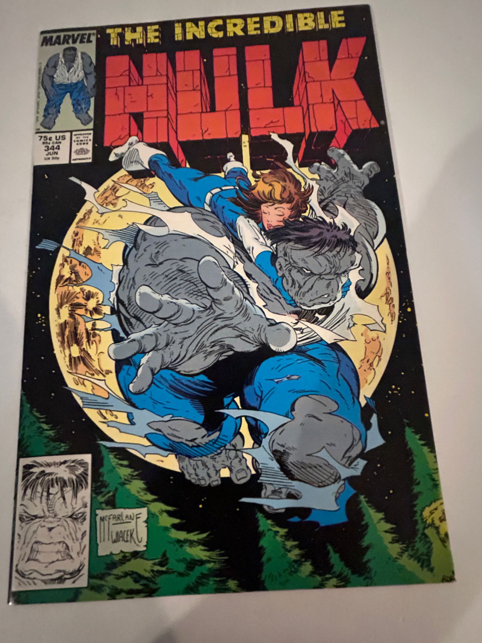 Vintage Comic Book The Incredible Hulk # 344 (1 of 2)