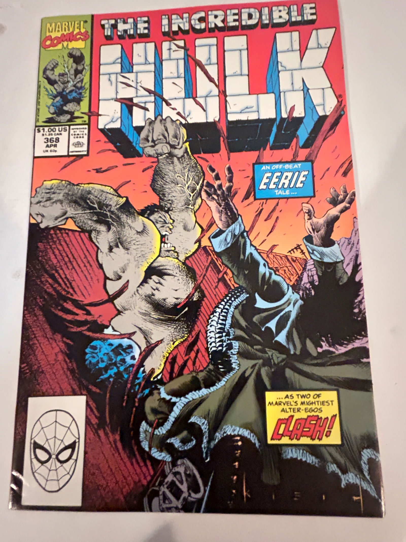 Vintage Comic Book The Incredible Hulk # 368 (1 of 2)