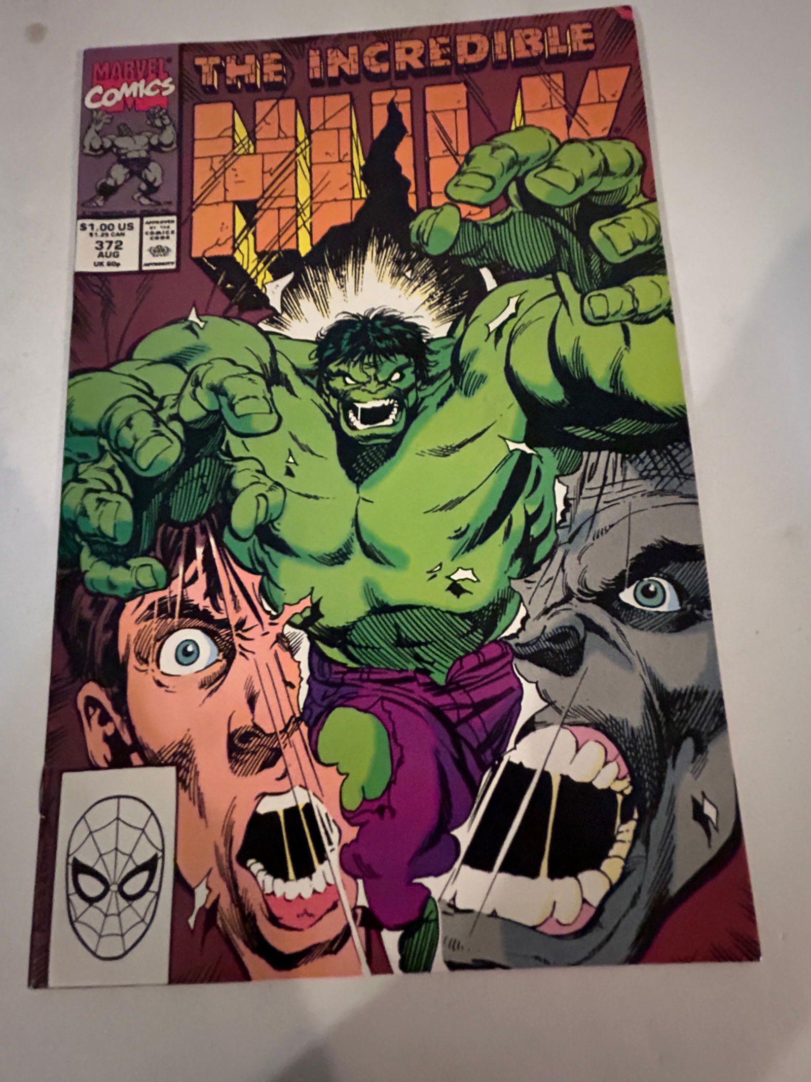 Vintage Comic Book The Incredible Hulk # 372 (1 of 2)