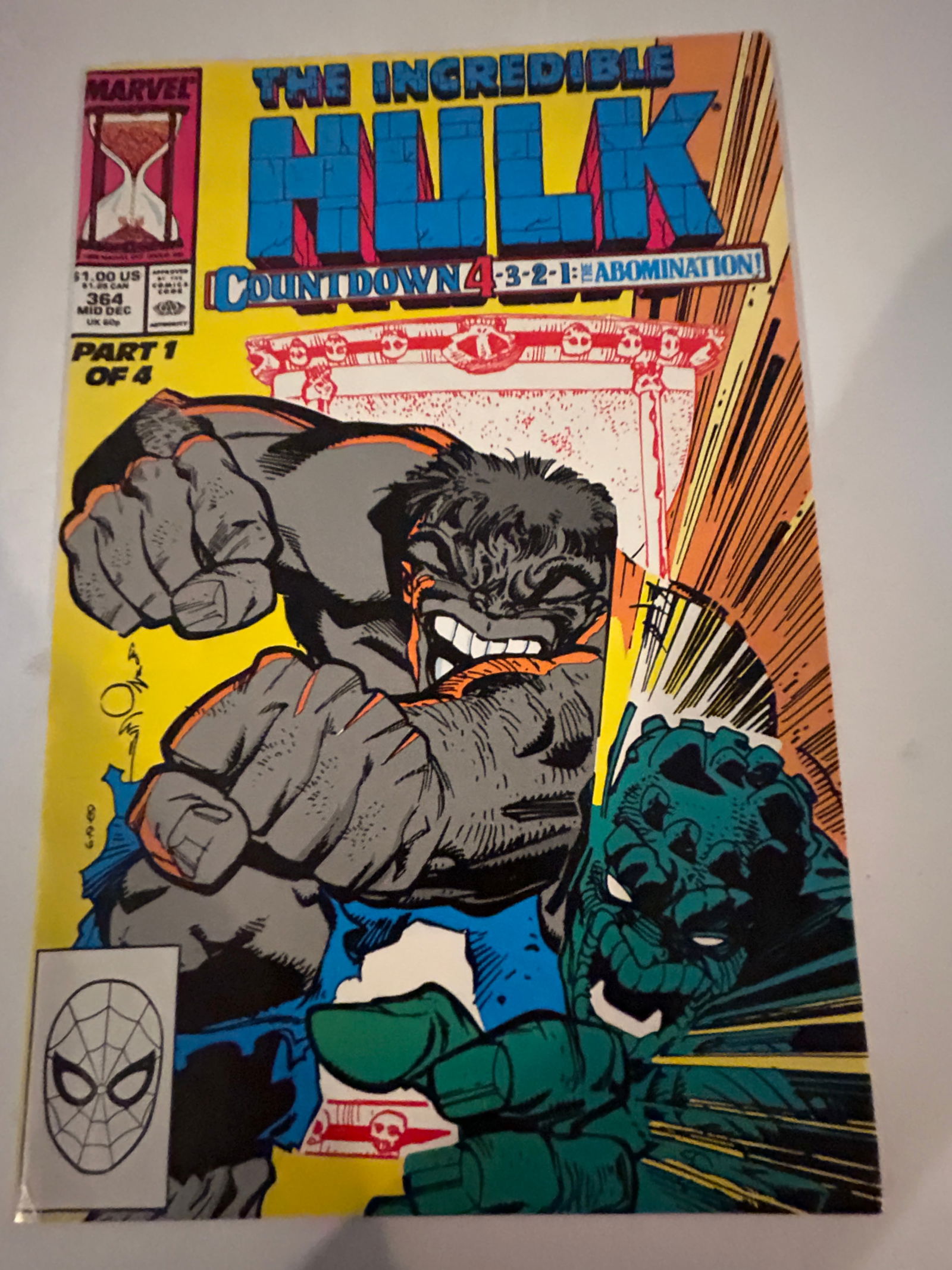 Vintage Comic Book The Incredible Hulk # 364 (1 of 2)