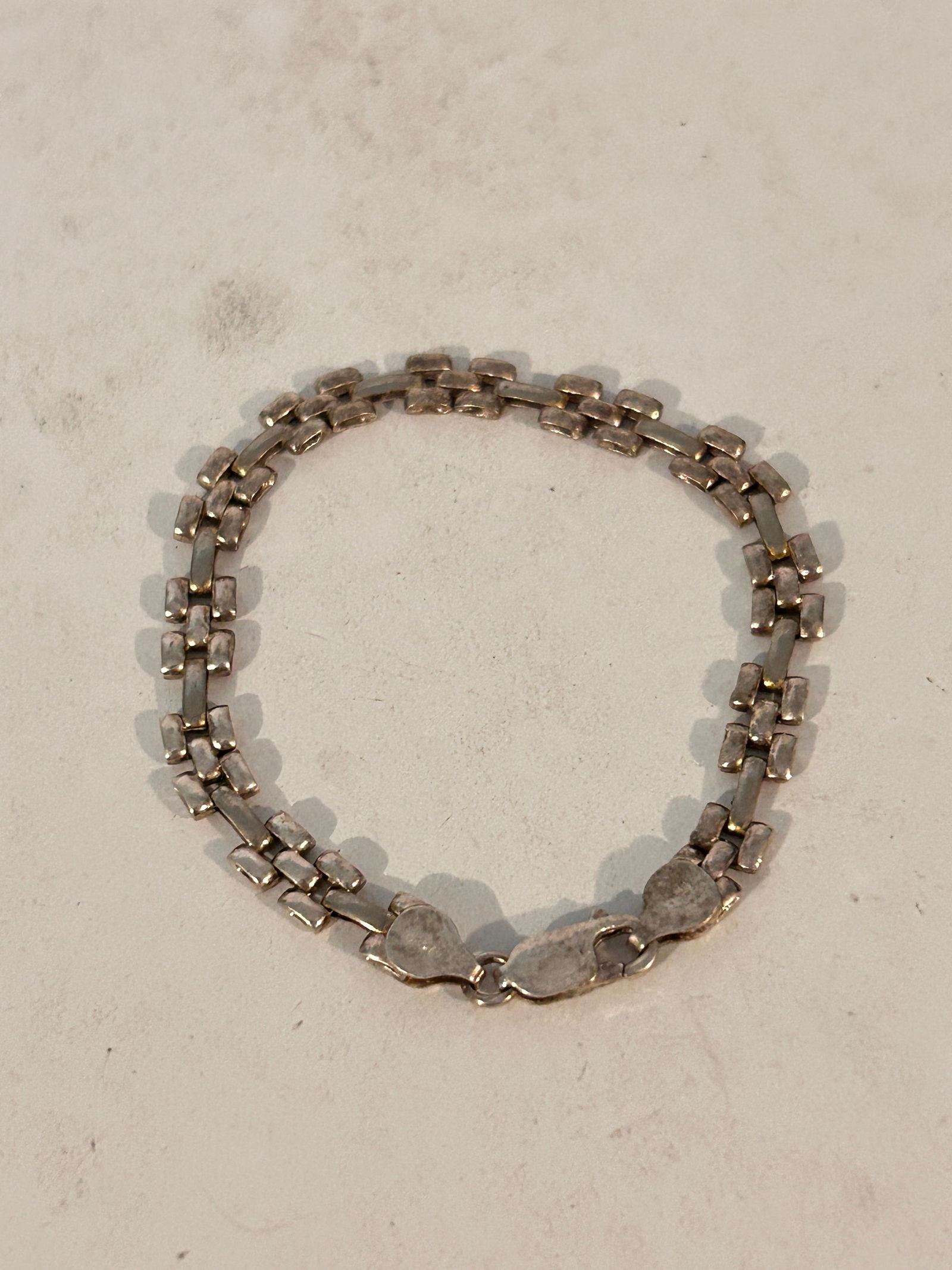 Vintage Sterling Silver Italy Bracelet 7 " 10 grams (1 of 4)