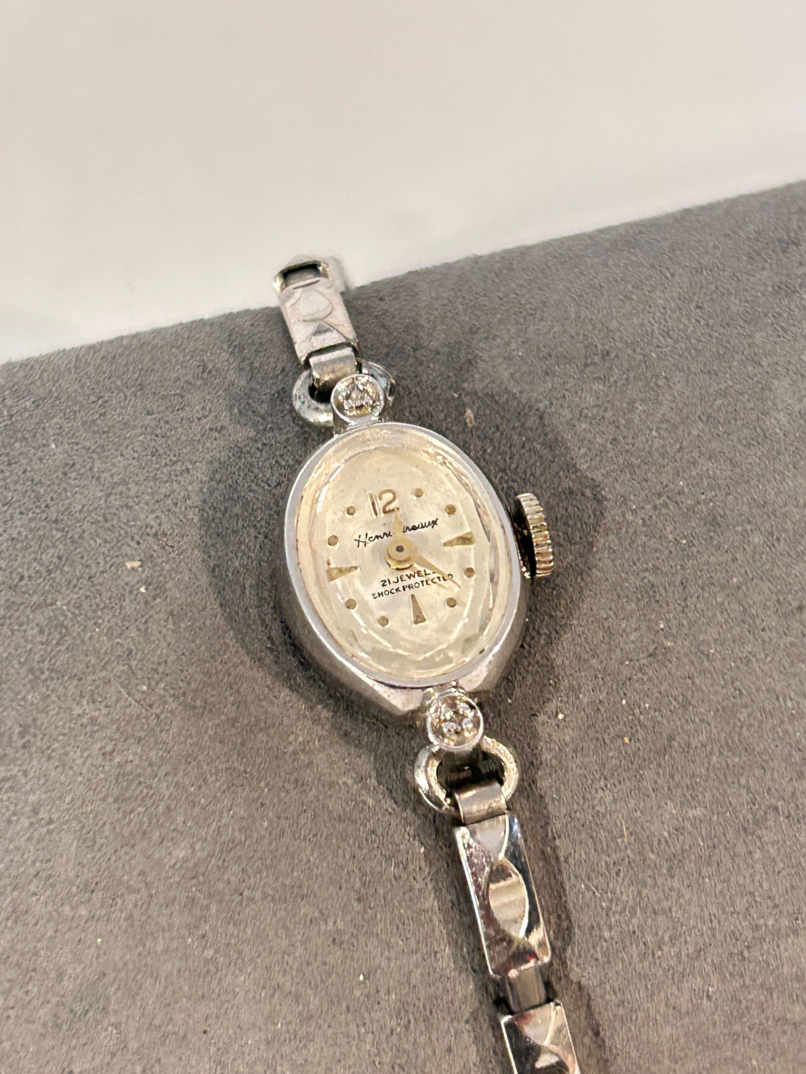 Vintage 10K RGP Gold Henri Gireaux 21 Jewels Manual Wind Ladies Watch Working (1 of 4)