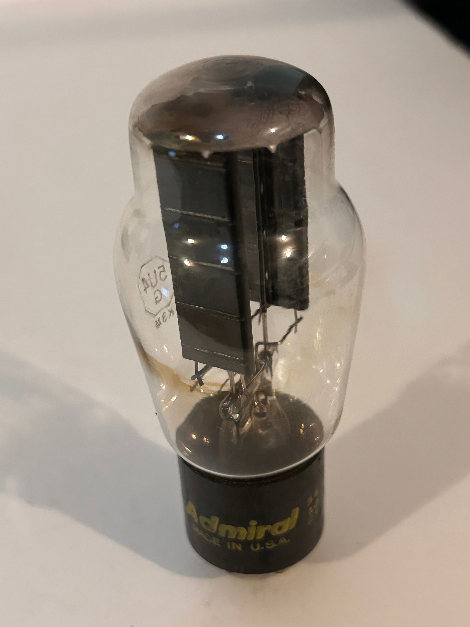 Admiral 5U4G Rectifier Vacuum Tube Tested: Admiral 5U4G Rectifier Vacuum Tube Tested Please view all photos as they are part of the description and condition of this Item, Feel free to contact me with questions or picture requests! Used Item A
