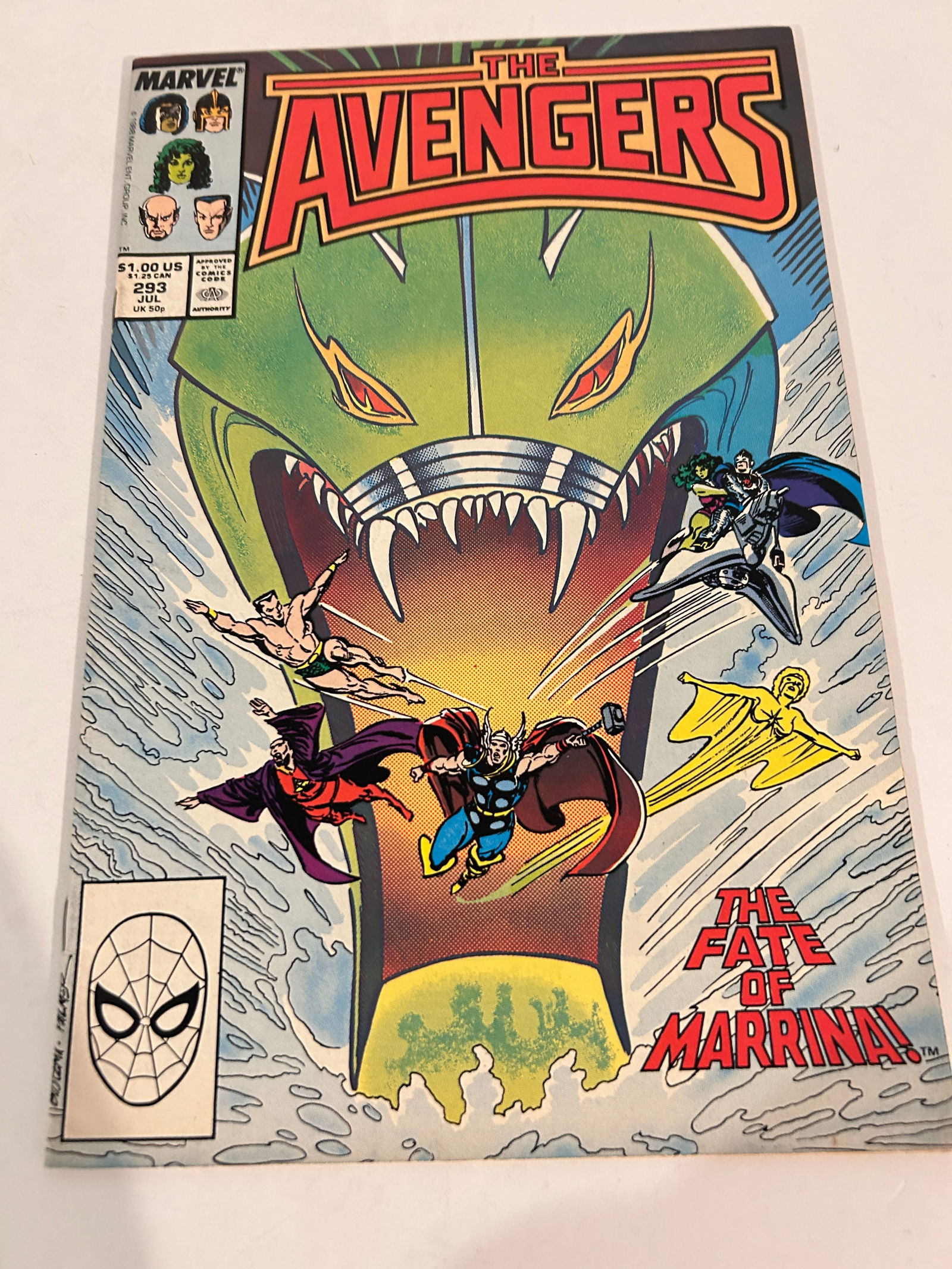 Vintage Comic Book The Avengers # 293 (1 of 3)