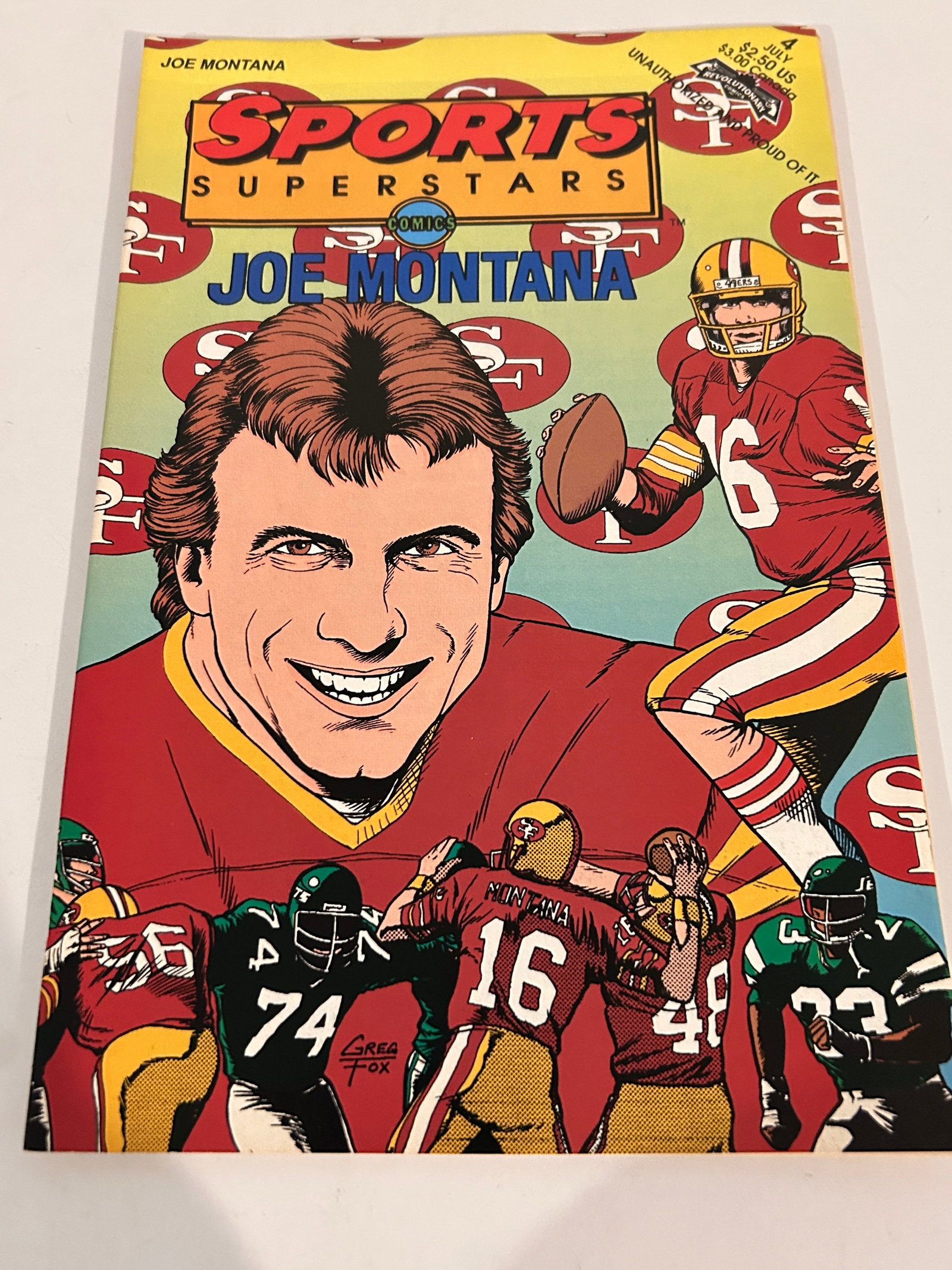 Vintage Comic Book Joe Montana # 4: Vintage Comic Book Joe Montana # 4 Please view all photos as they are part of the description and condition of this Item, Feel free to contact me with questions or picture requests! Used Item AS IS