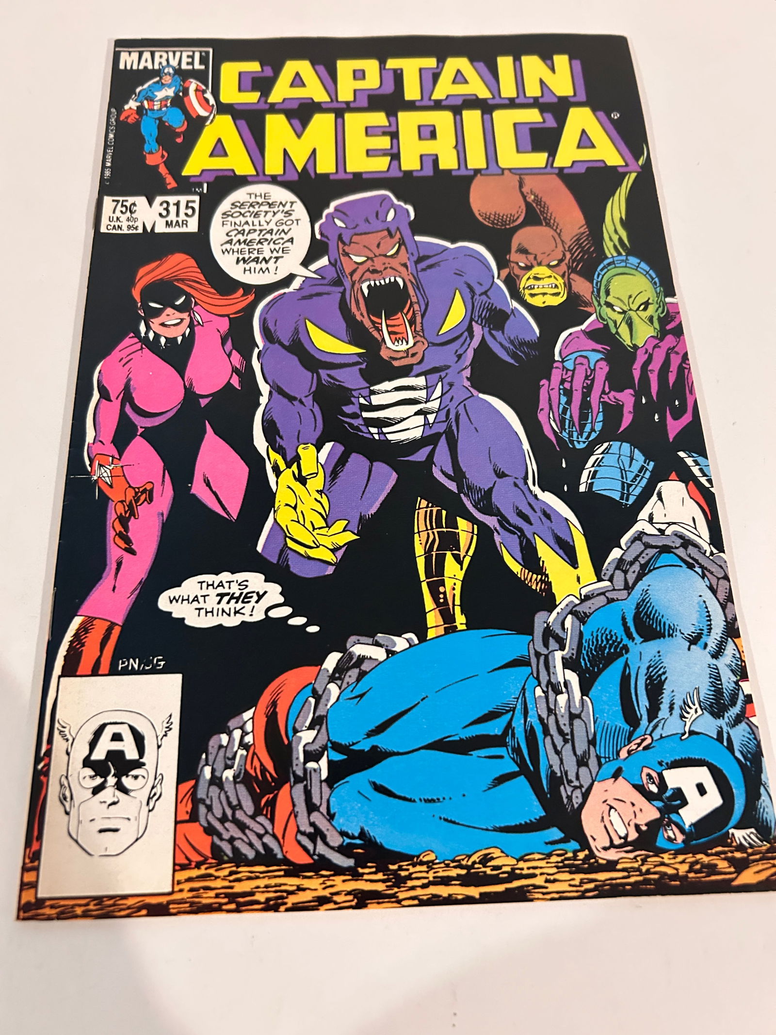 Vintage Comic Book Captain America # 315 (1 of 3)