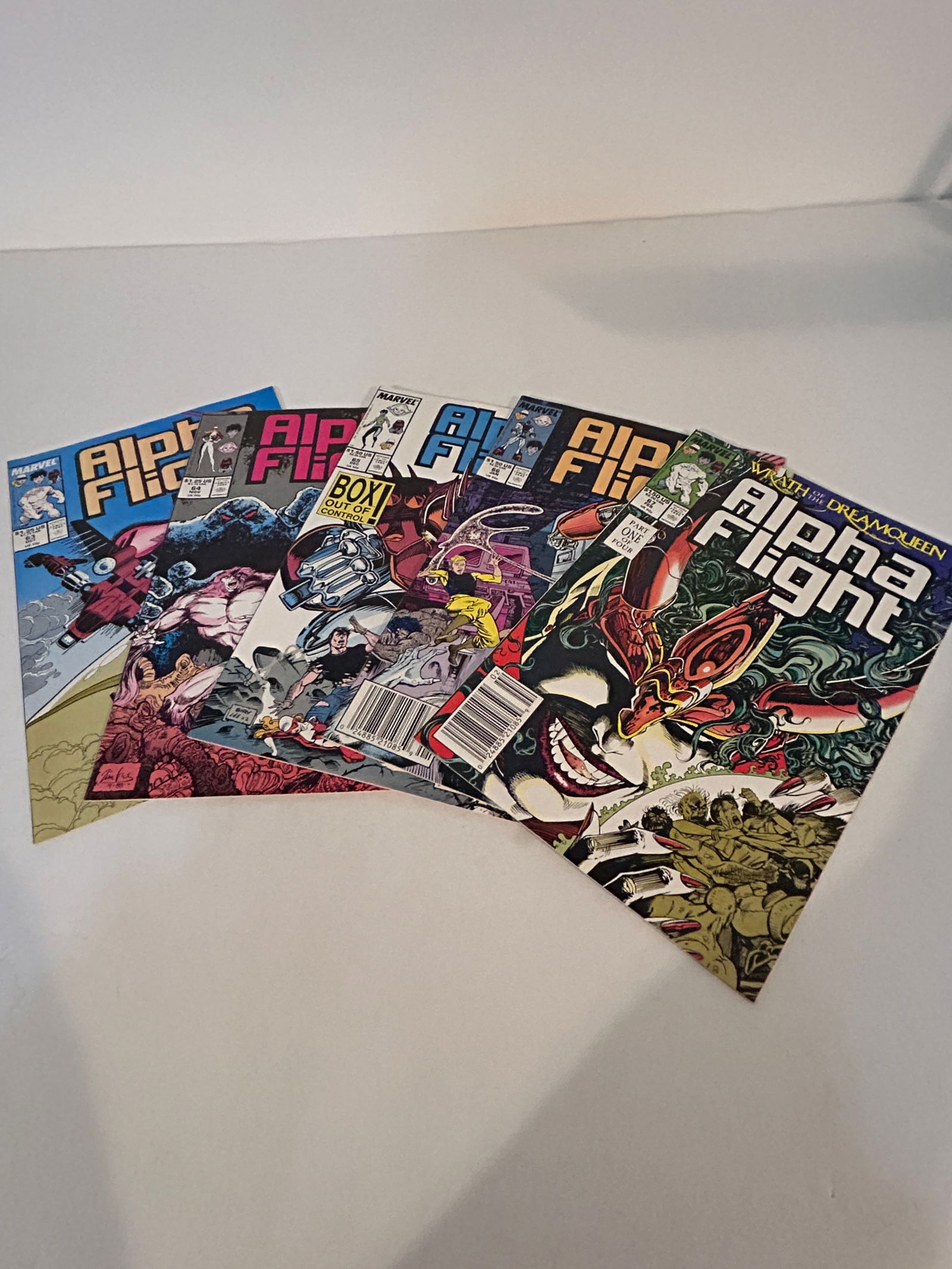 Vintage Lot Of 5 Alpha Flight Comic Books 67, 66, 65, 64, 63 (1 of 11)