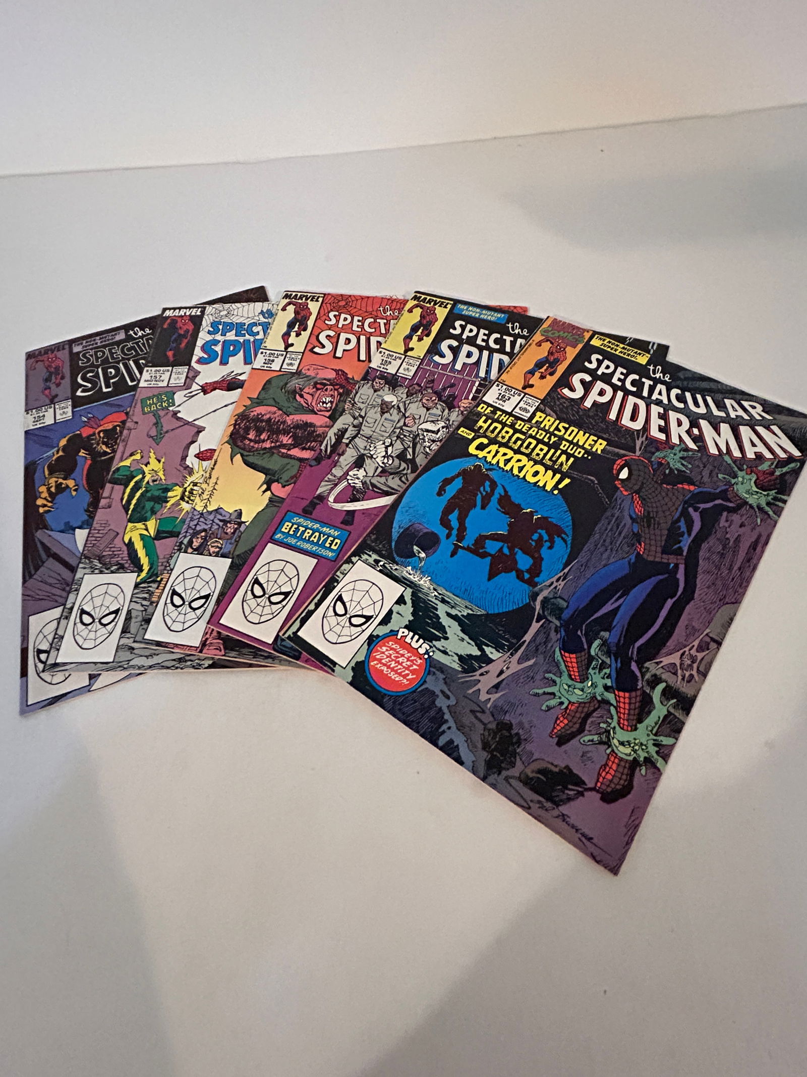 Vintage Lot Of 5 Spectacular Spider-Man Comic Books 163, 155, 156, 157, 153 (1 of 12)
