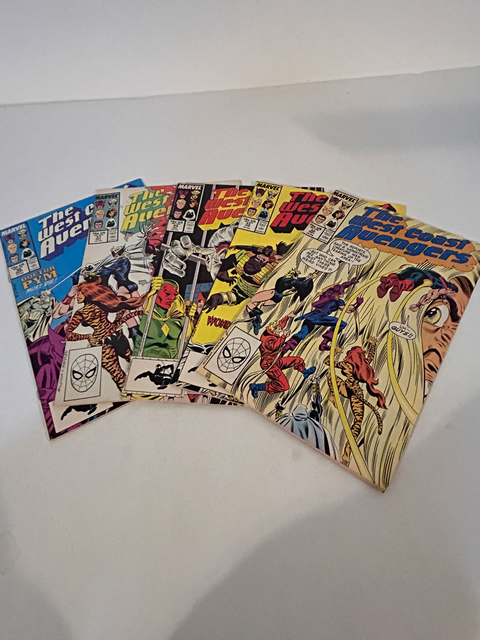 Vintage Lot Of 5 West Coast Avengers Comic Books 32, 33, 34, 37, 36 (1 of 11)