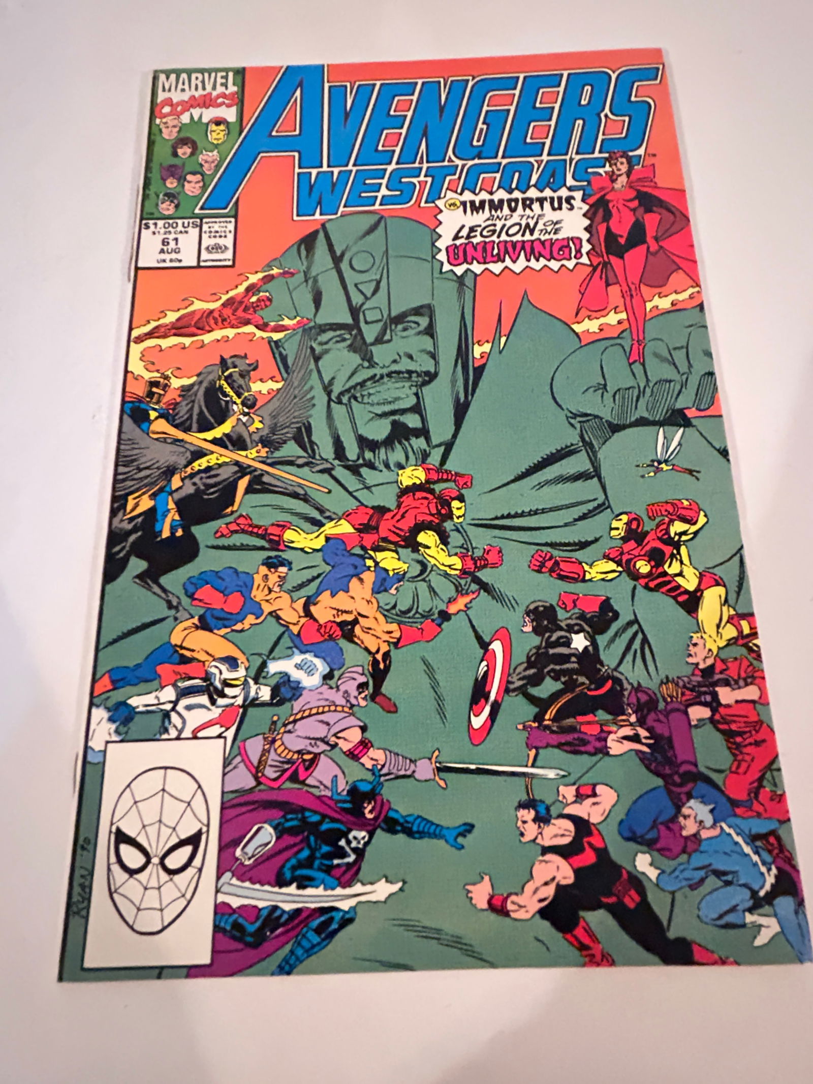 Vintage Comic Book Avengers West Coast # 61 (1 of 2)