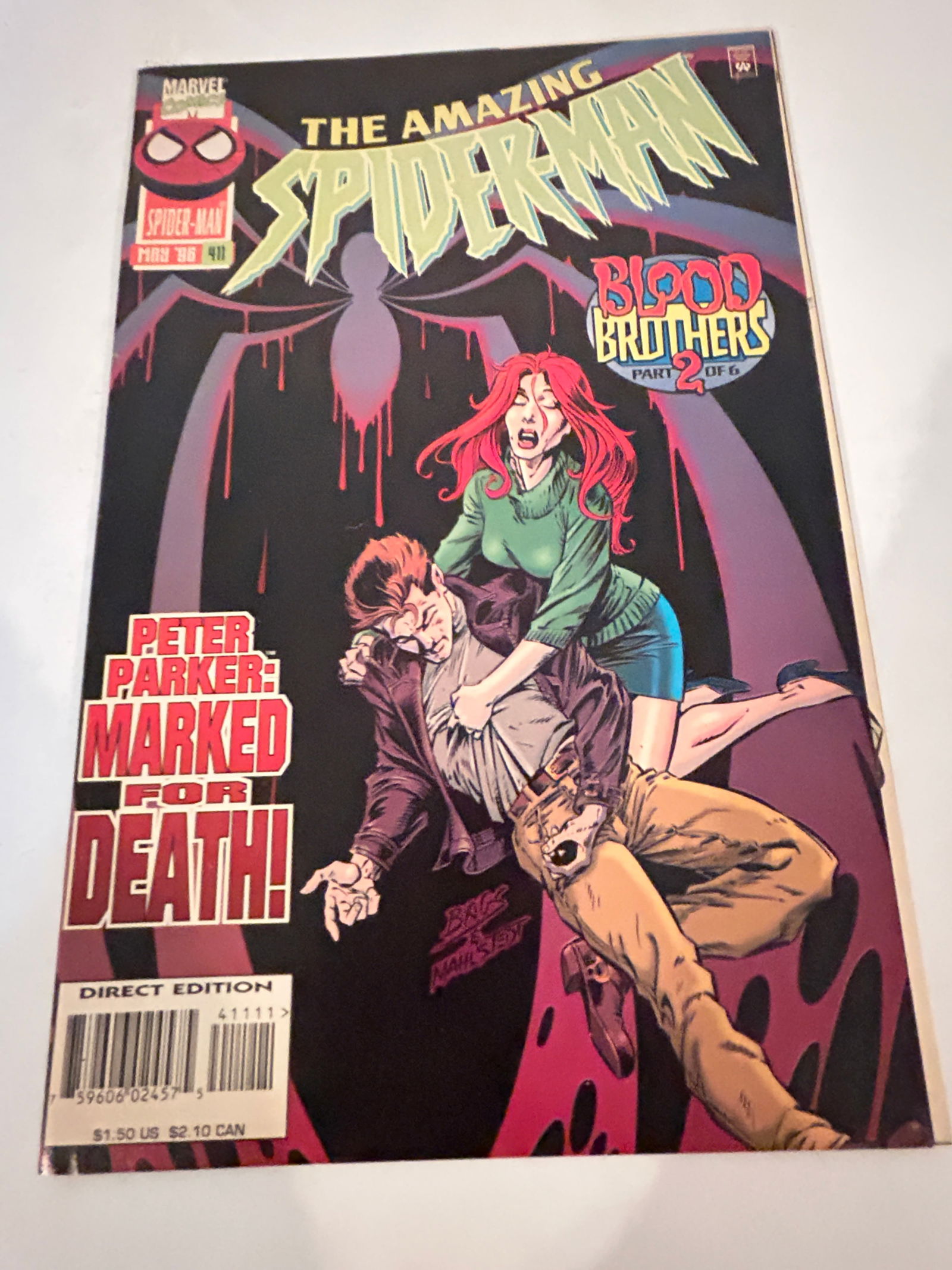 Vintage Comic Book the Amazing Spider-Man # 411 (1 of 2)