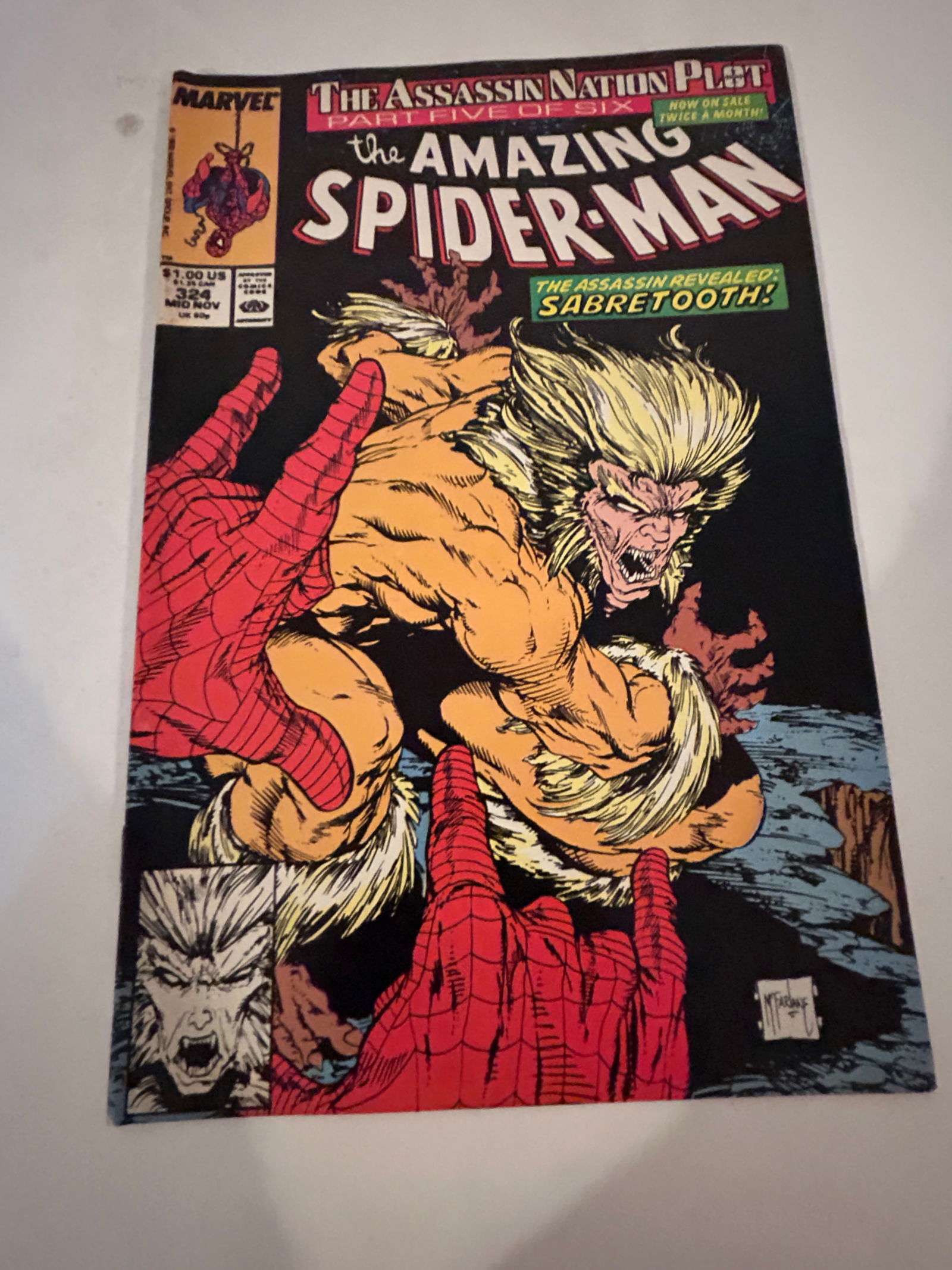 Vintage Comic Book the Amazing Spider-Man # 324 (1 of 2)