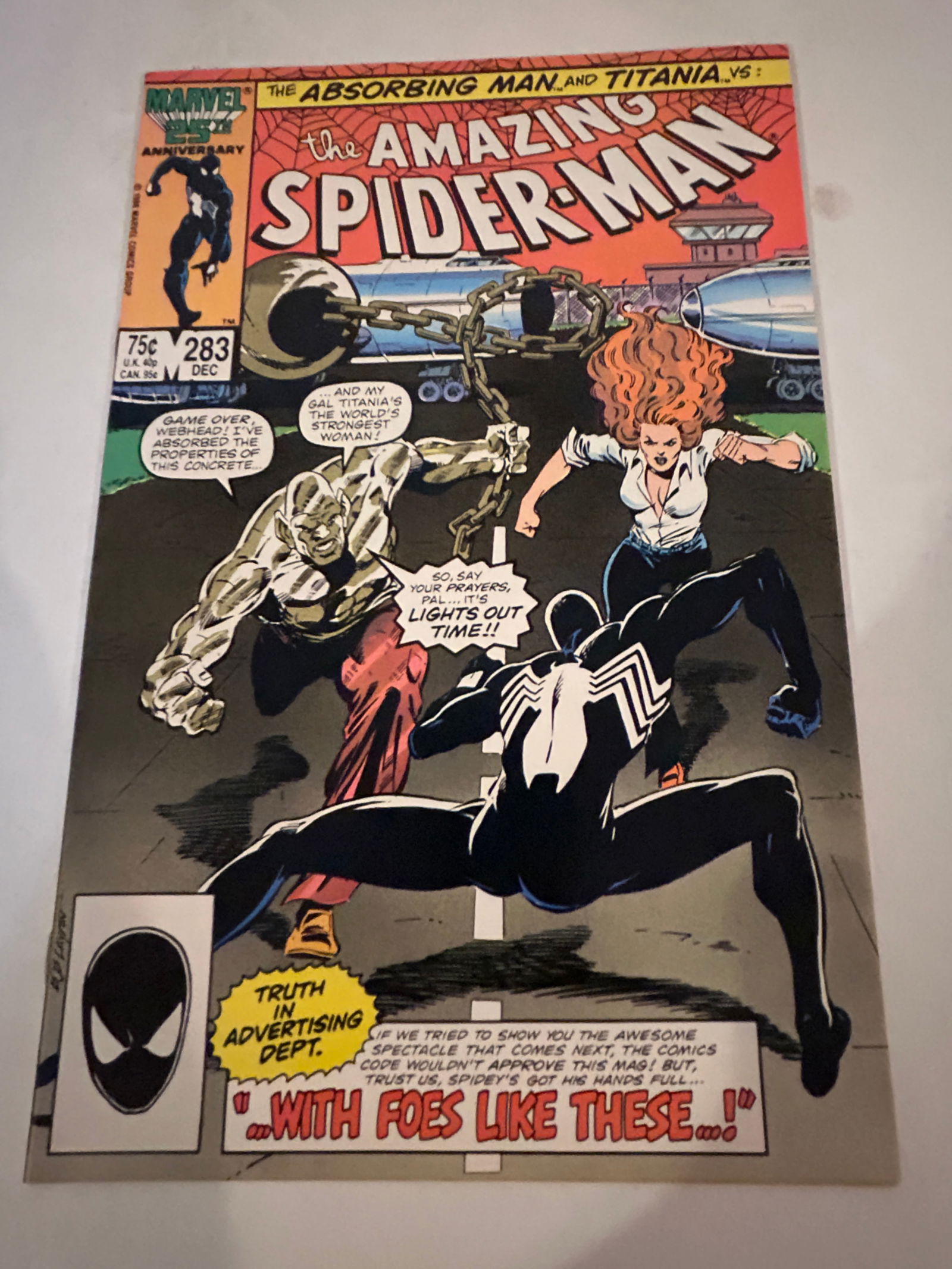 Vintage Comic Book the Amazing Spider-Man # 283 (1 of 2)