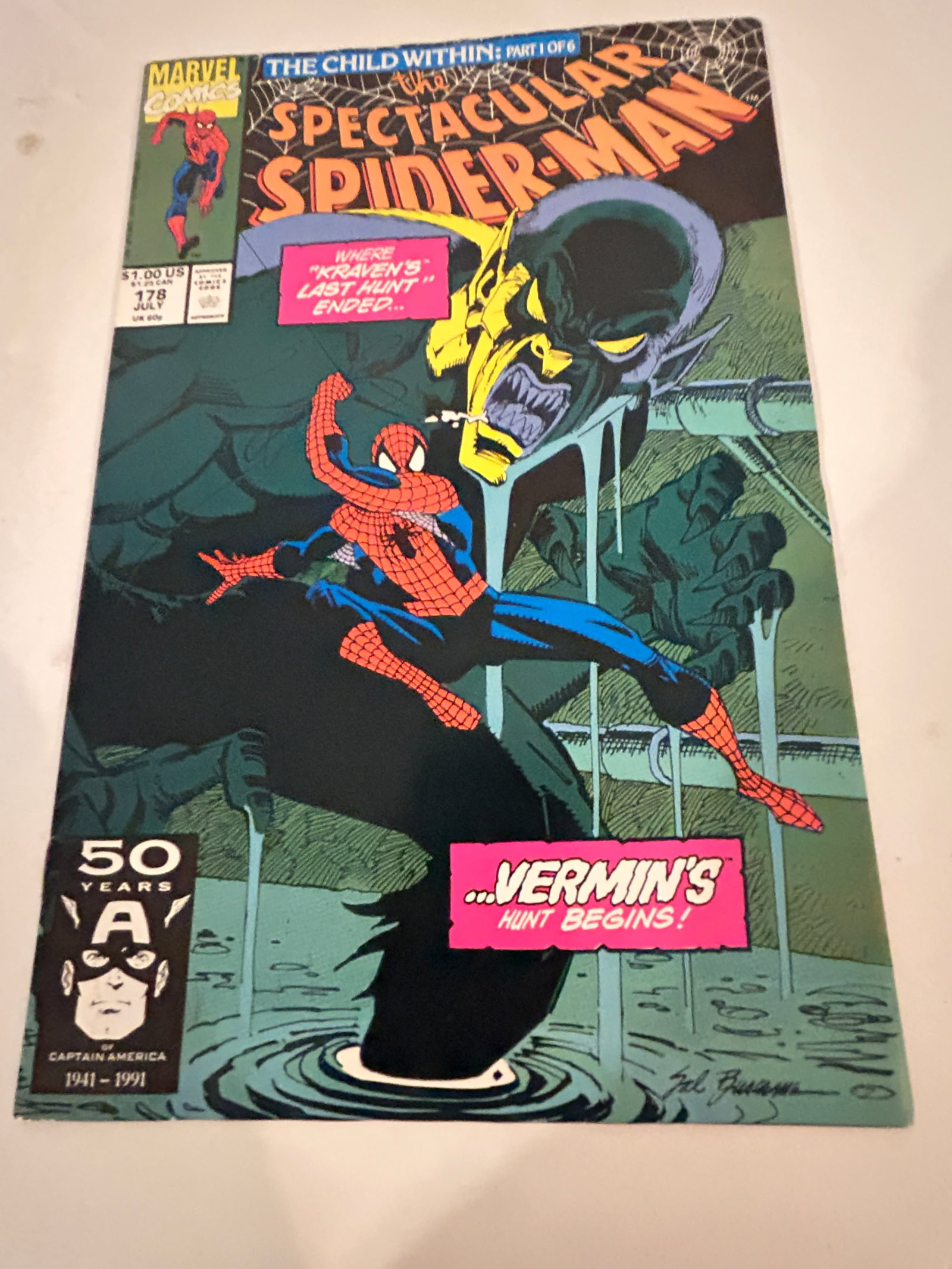 Vintage Comic Book Spectacular Spider-Man # 178: Vintage Comic Book Spectacular Spider-Man # 178 Please view all photos as they are part of the description and condition of this Item, Feel free to contact me with questions or picture requests! Used 