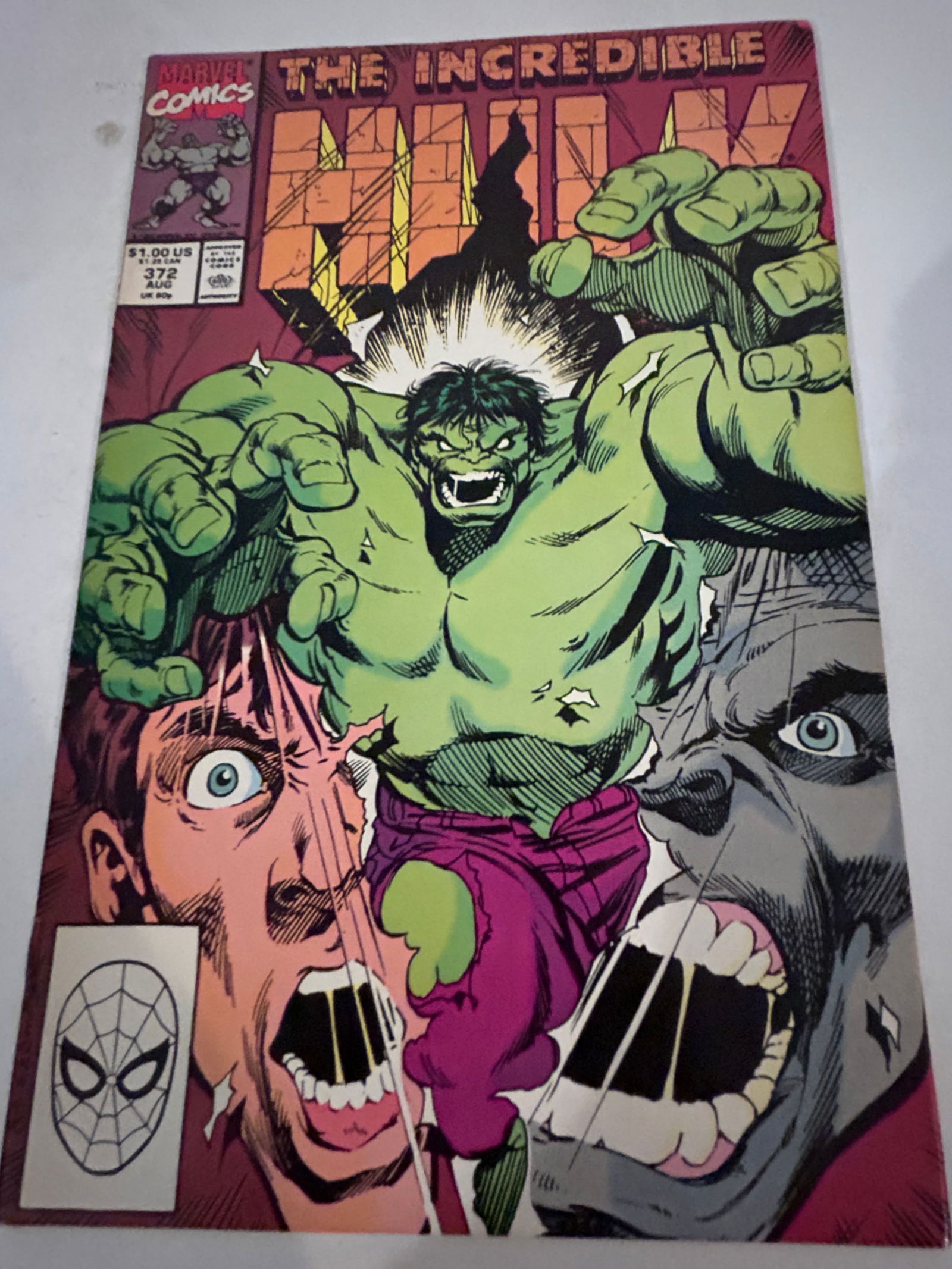 Vintage Comic Book the Incredible Hulk # 372 (1 of 2)