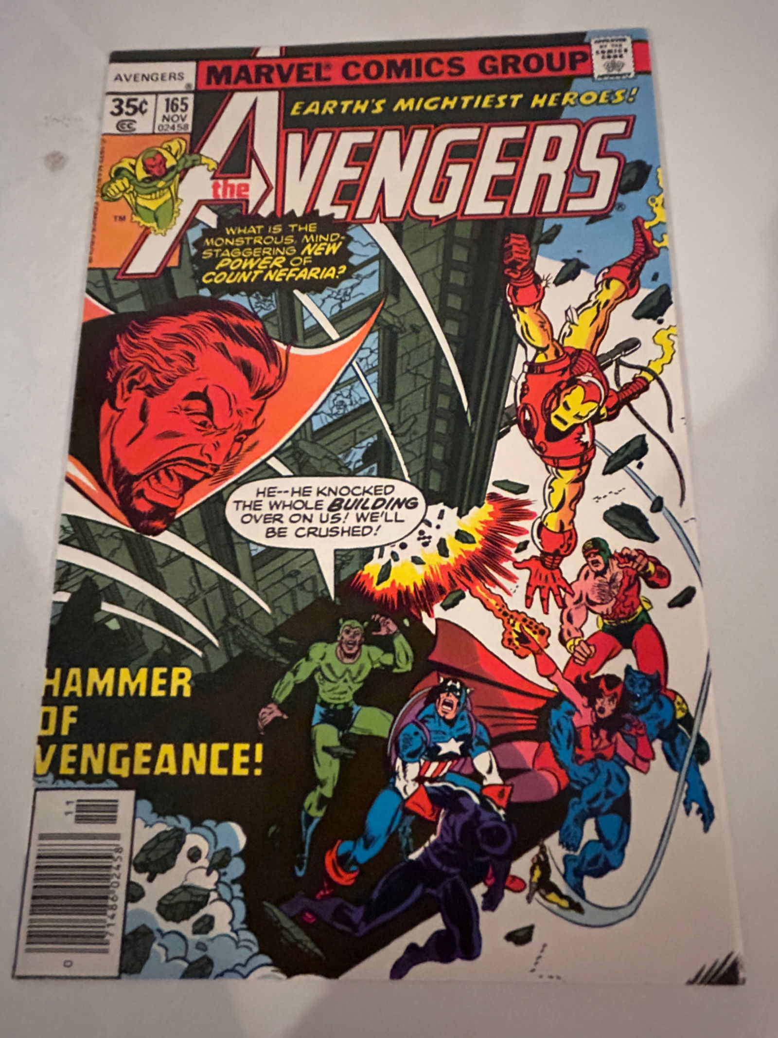 Vintage Comic Book the Avengers # 165 (1 of 2)