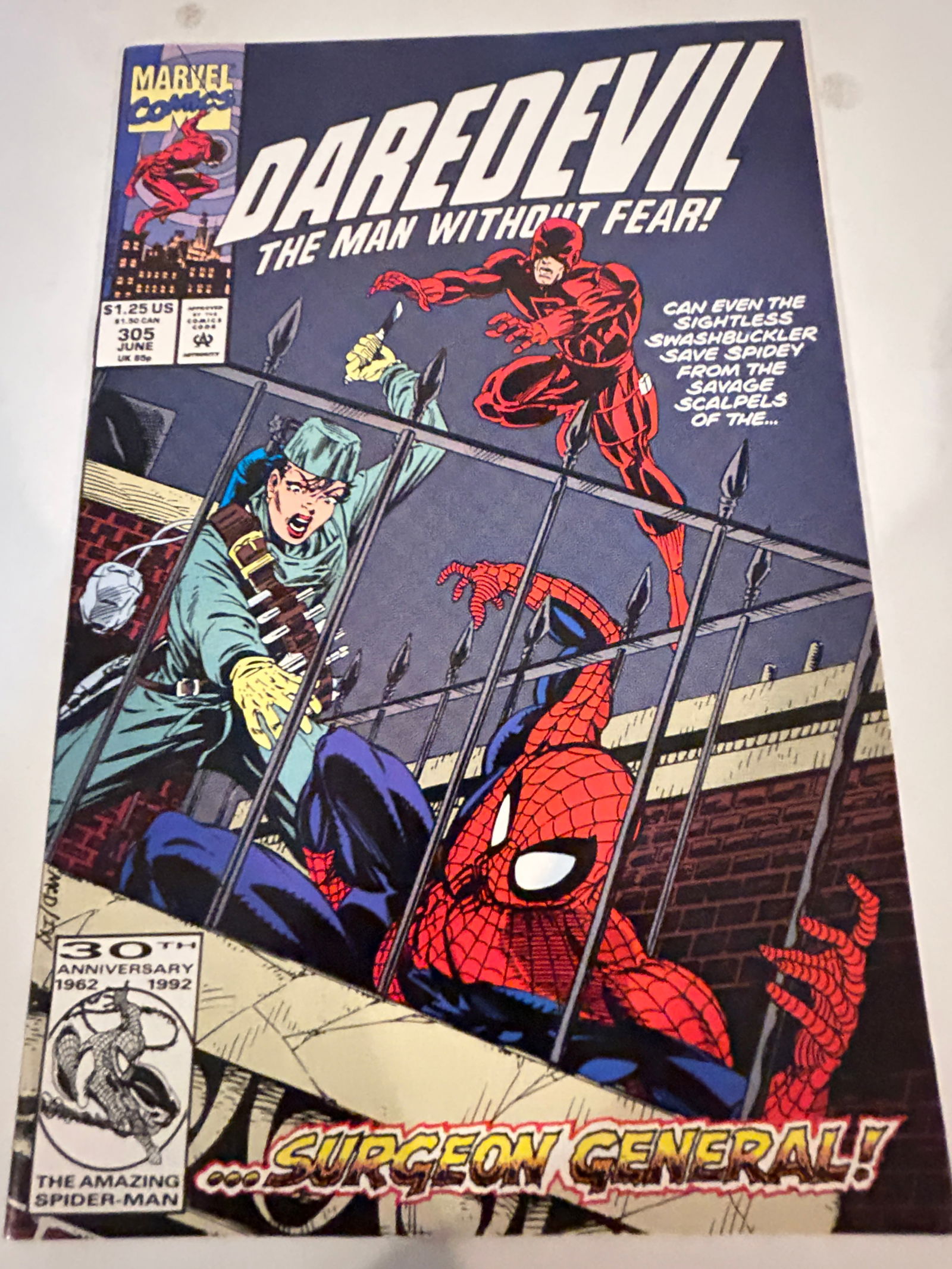 Vintage Comic Book Daredevil # 305 (1 of 2)